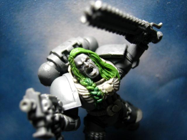 space wolves with long hair