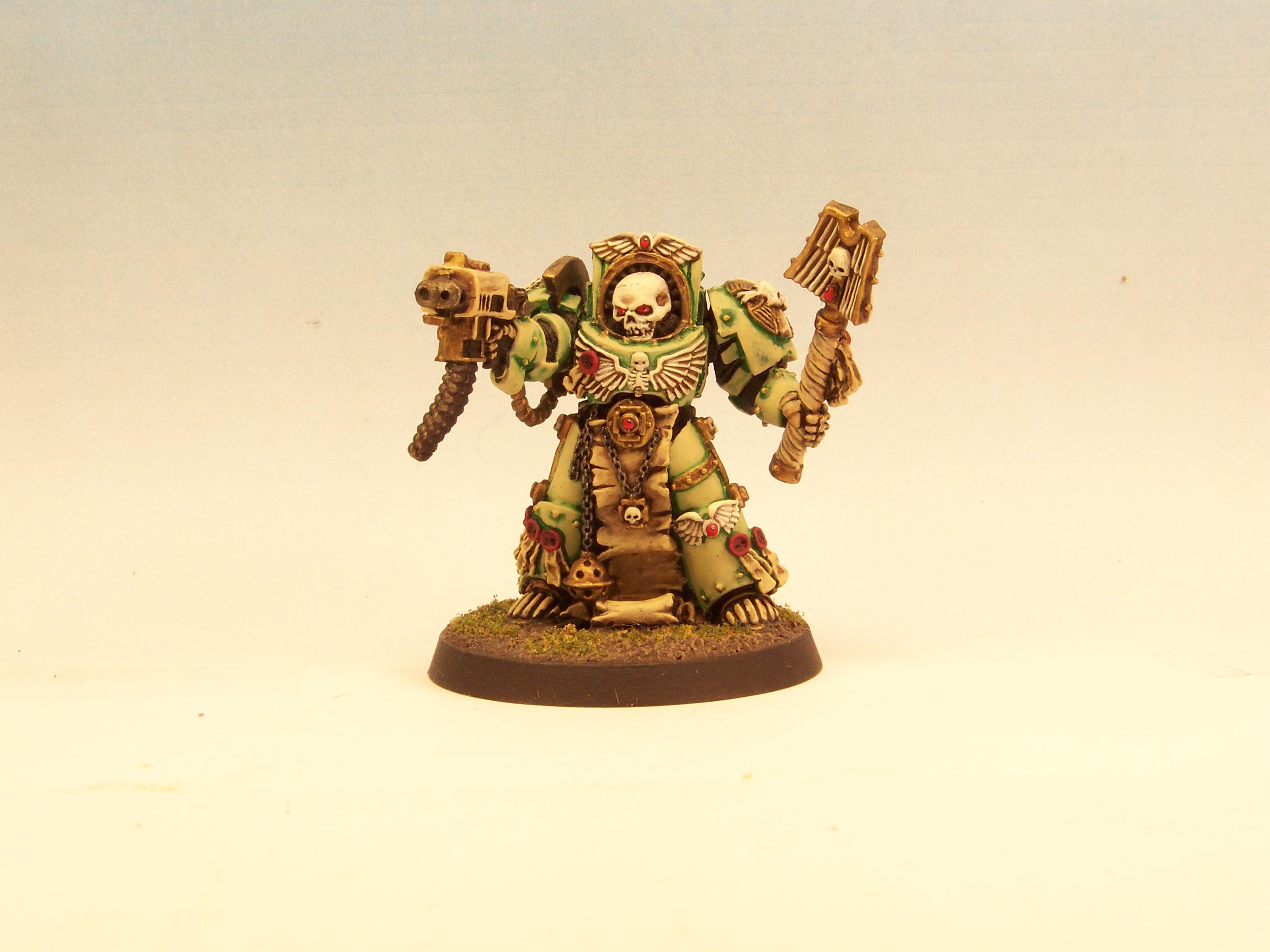 Chaplain, Dark Angels, Space Marines, Terminator Armor, Warhammer 40,000