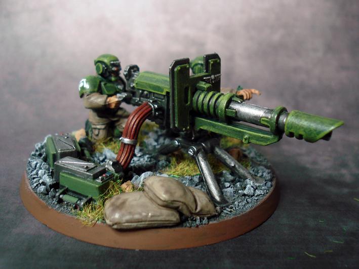 Cadians, Guard, Heavy Weapons Team, Imperial, Lascannon