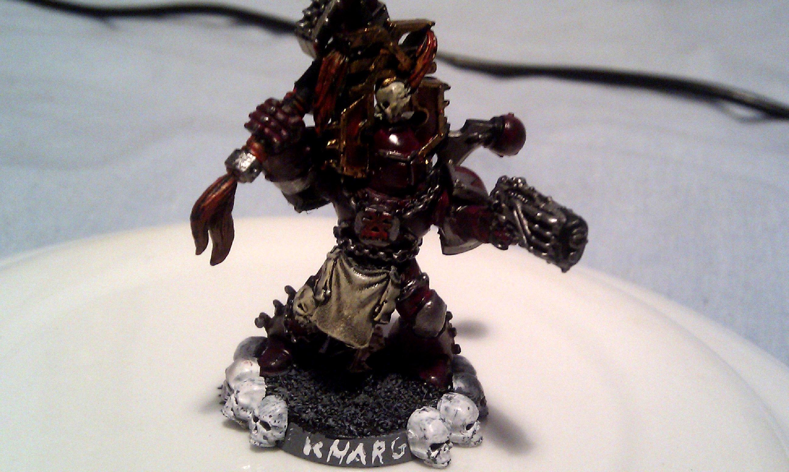 Champion, Chaos, Khorne, Skull, With Wash
