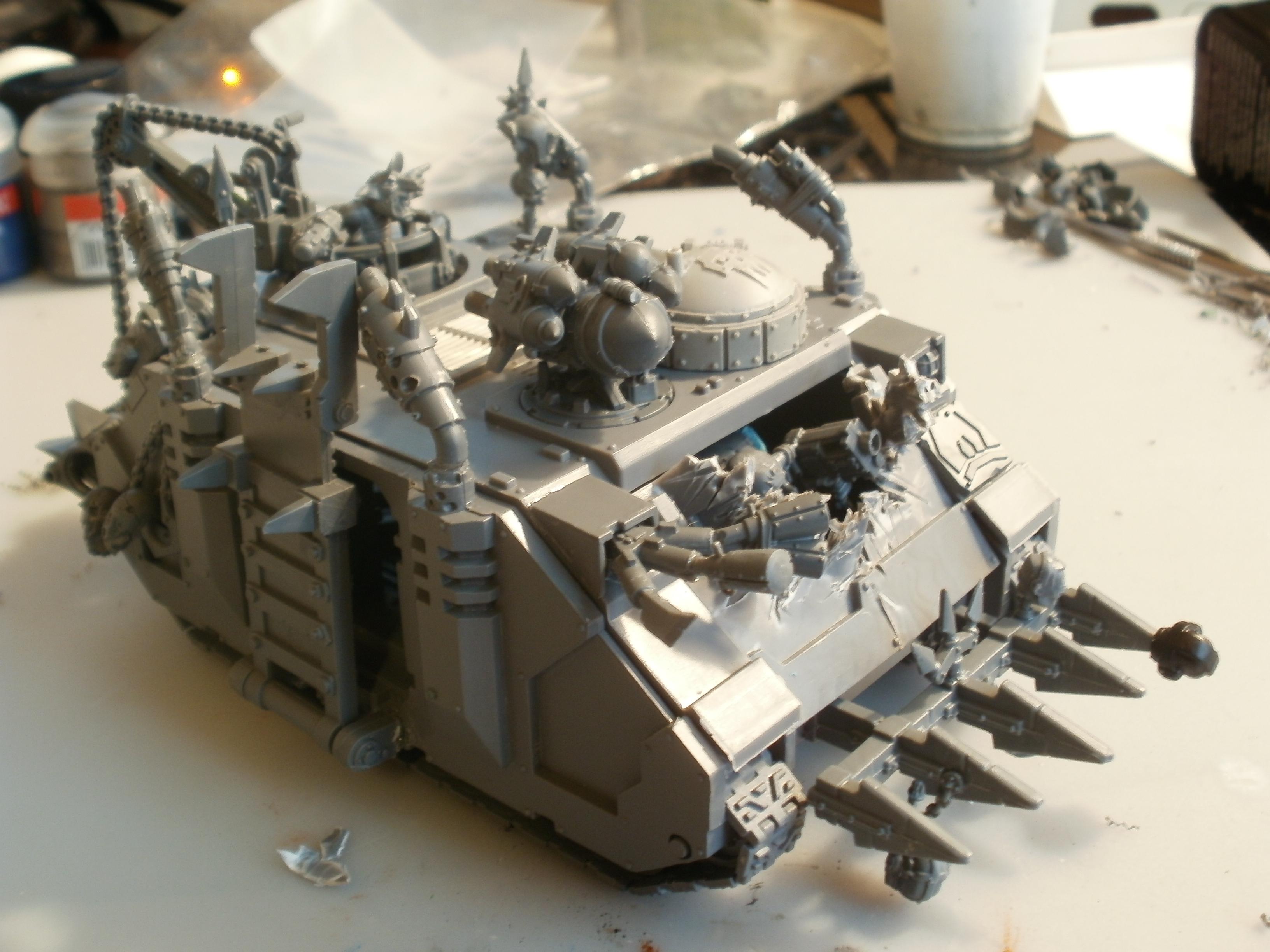 Conversion, Games Workshop, Kitbash, Kromlech, Marine Abuse, Orks, Rhino, Trukk, Warhammer 40,000