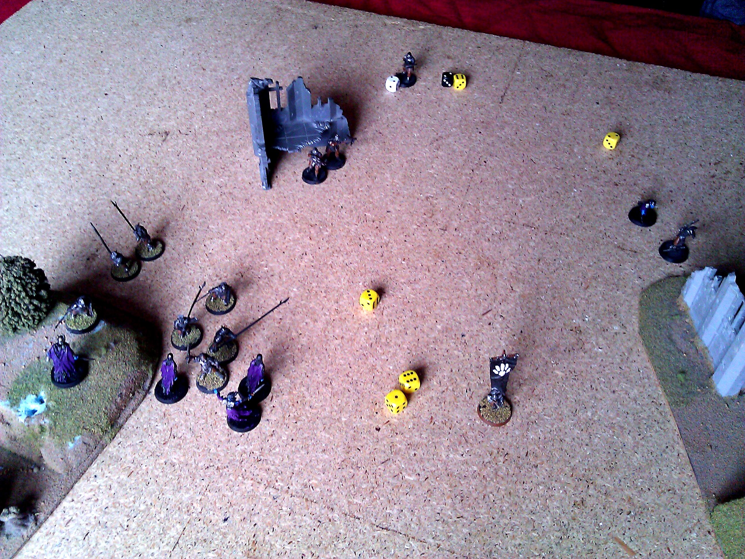 Lord Of The Rings, Uruk-Hai Vs. Angmar 250pts - End of Turn 8