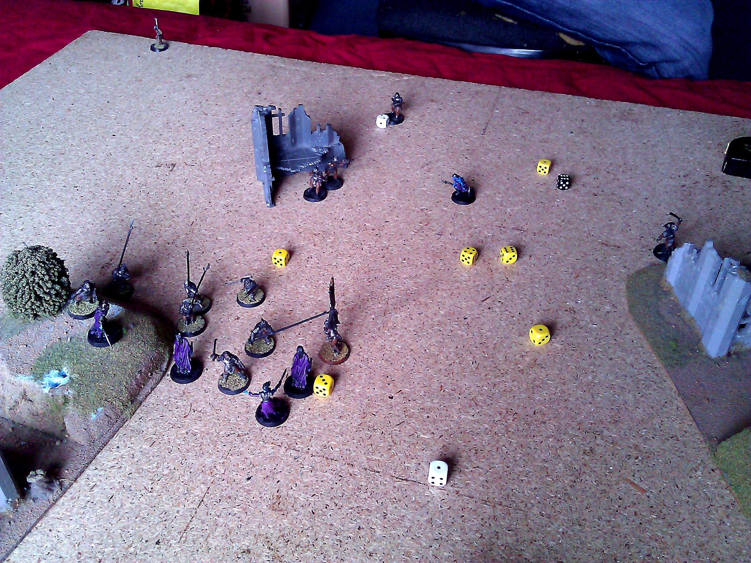 Lord Of The Rings, Uruk-Hai Vs. Angmar 250pts - End of Turn 9
