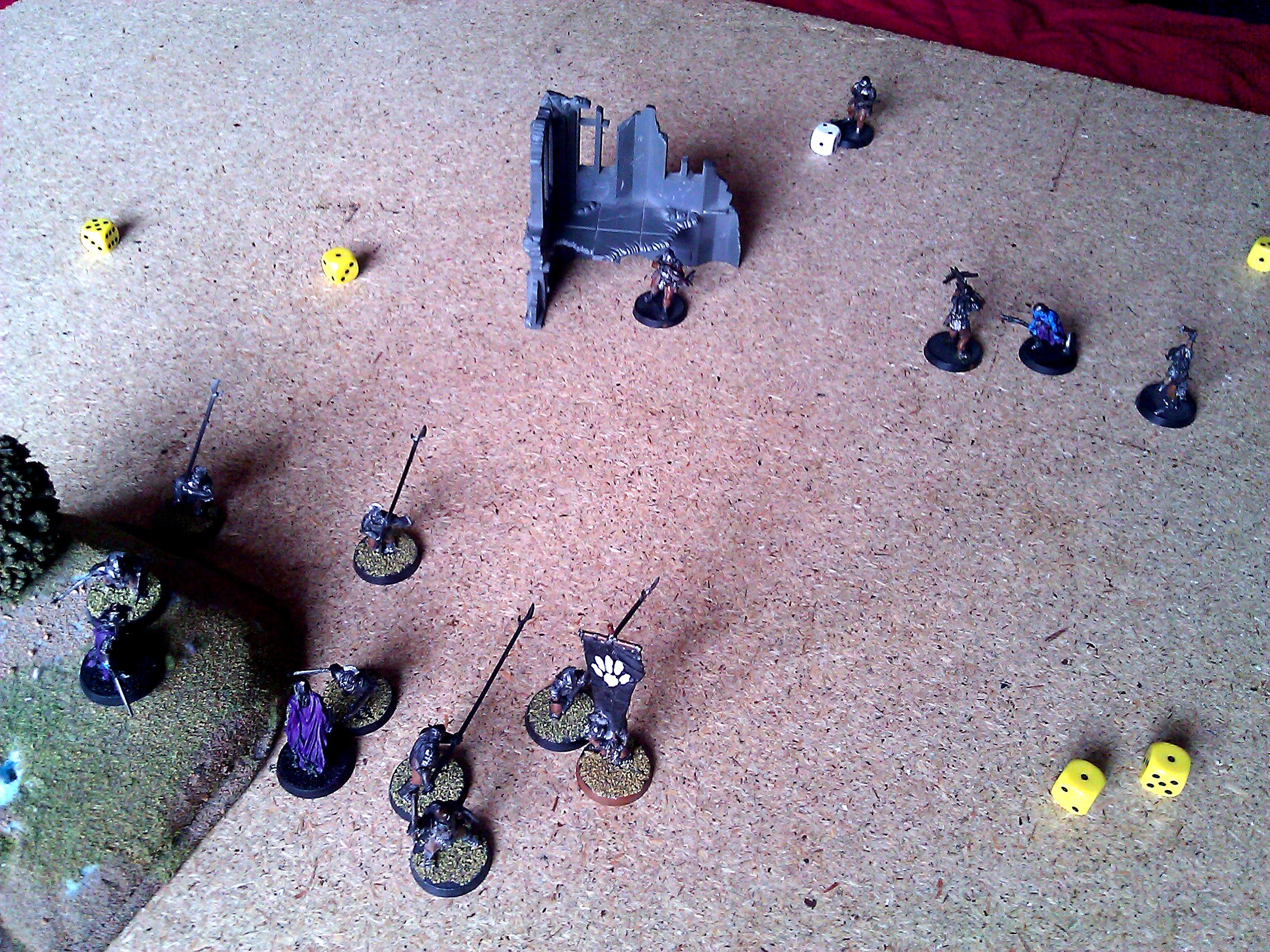 Lord Of The Rings, Uruk-Hai Vs. Angmar 250pts - End of Turn 10