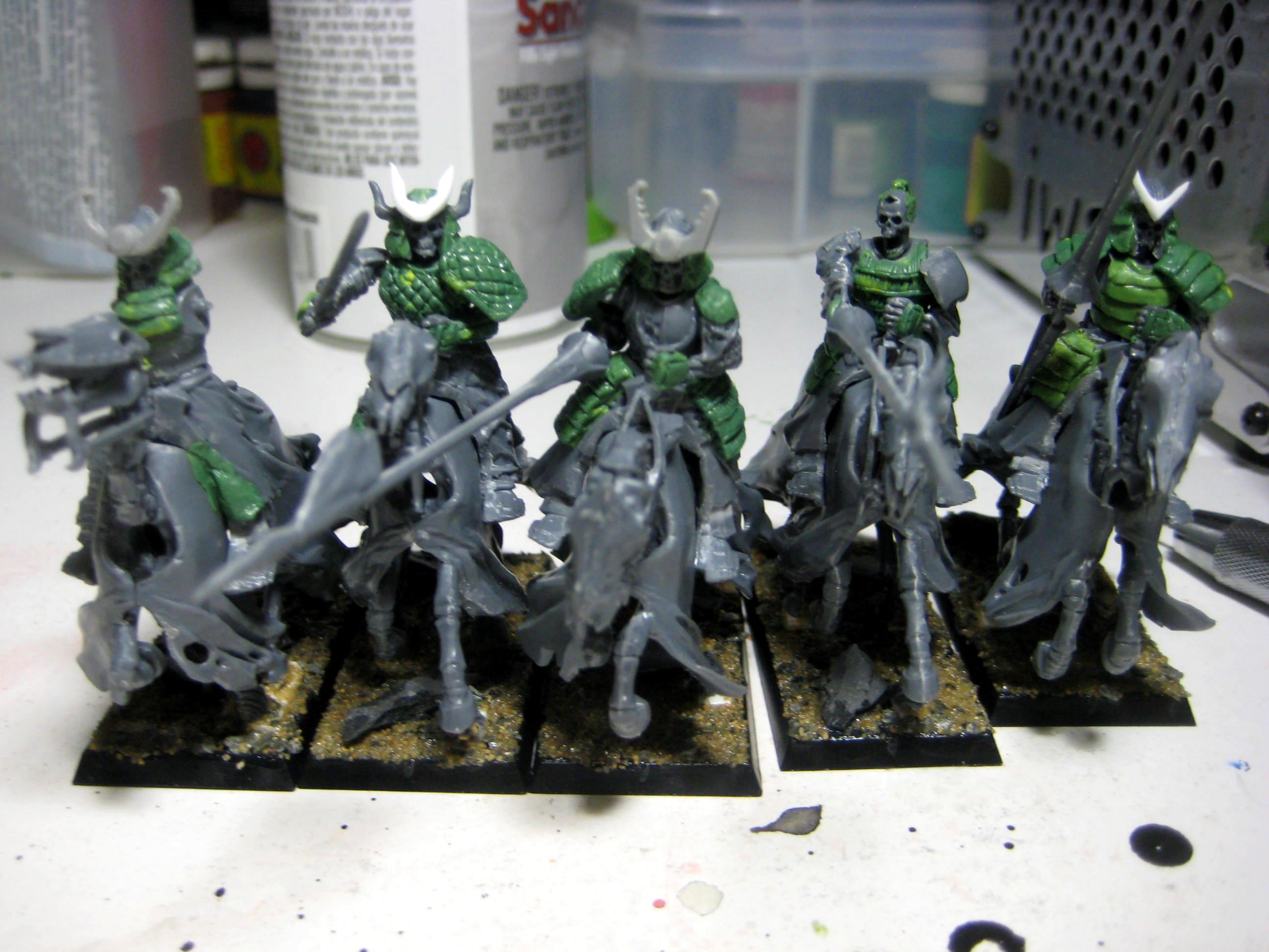 Black Knights, Calvary, Conversion, Greenstuff, Samurai, Vampire Counts, Work In Progress