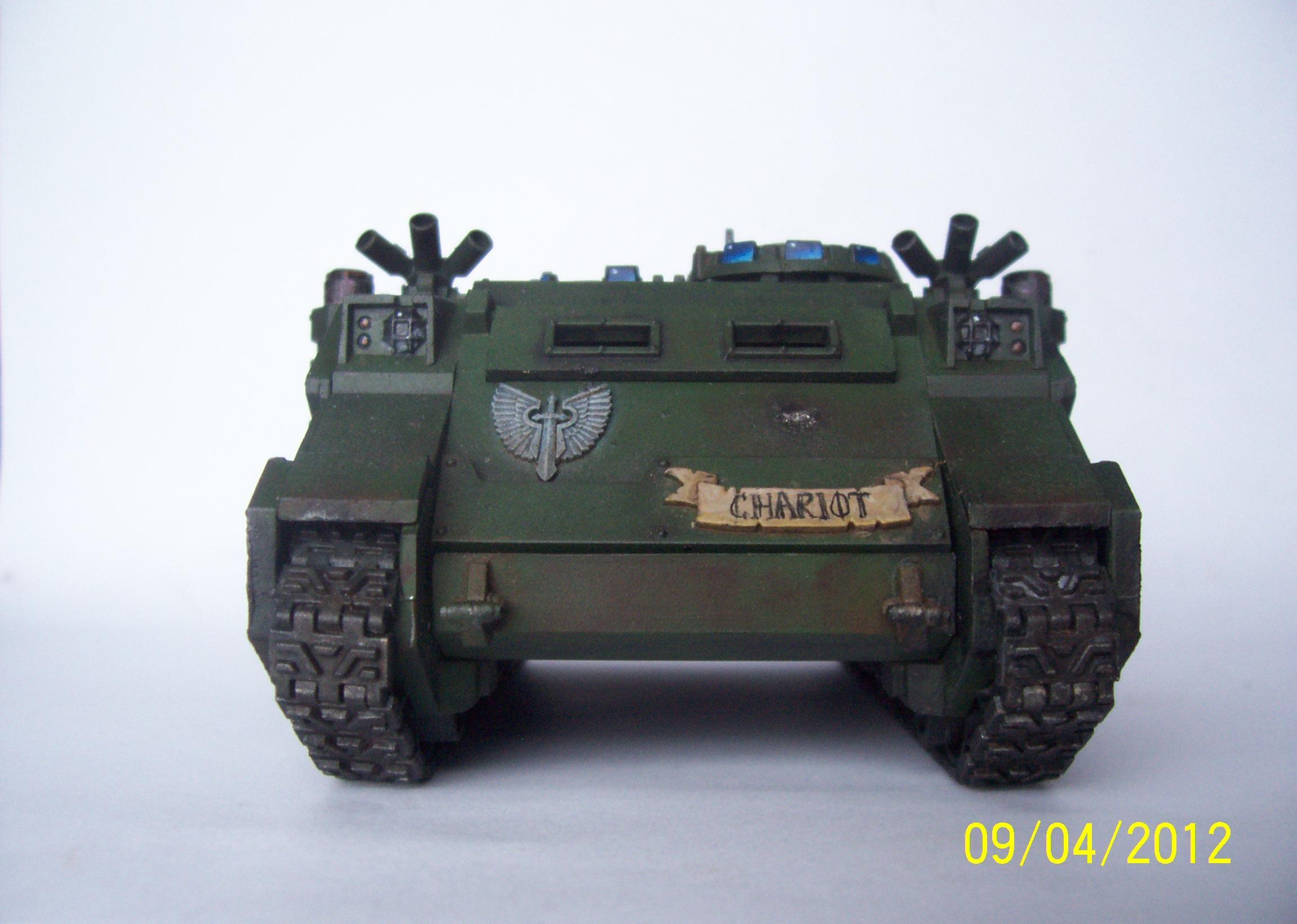 Chariot, Dark Angels, Front, Rhino, Tank