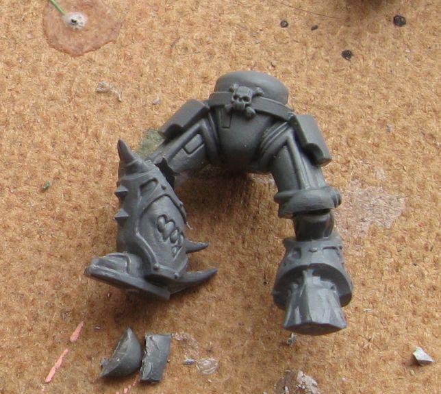 Assault Terminators, Chaos Space Marines, Conversion, Terminator Armor, Work In Progress