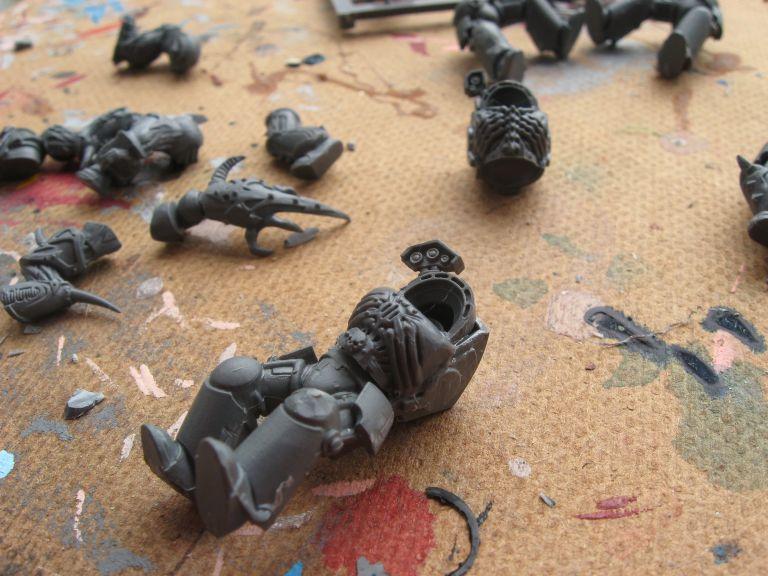 Assault Terminators, Chaos Space Marines, Conversion, Terminator Armor, Work In Progress