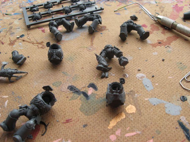 Assault Terminators, Chaos Space Marines, Conversion, Terminator Armor, Work In Progress