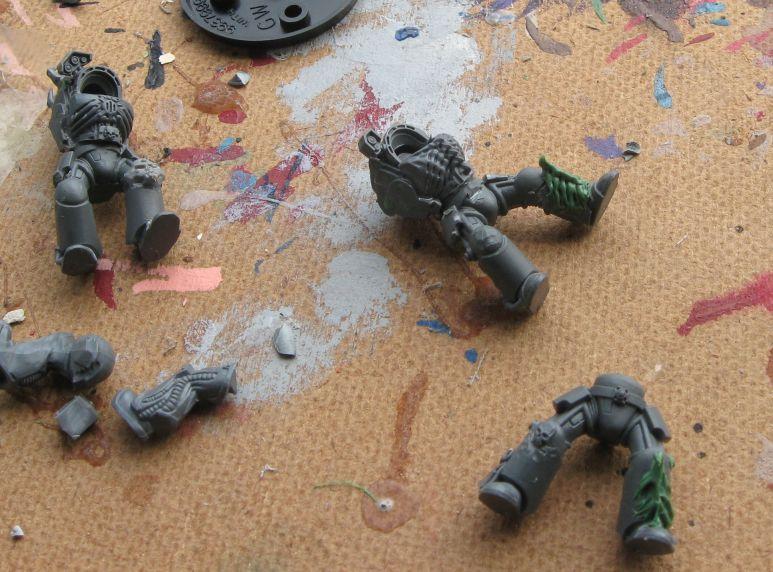 Assault Terminators, Chaos Space Marines, Conversion, Terminator Armor, Work In Progress