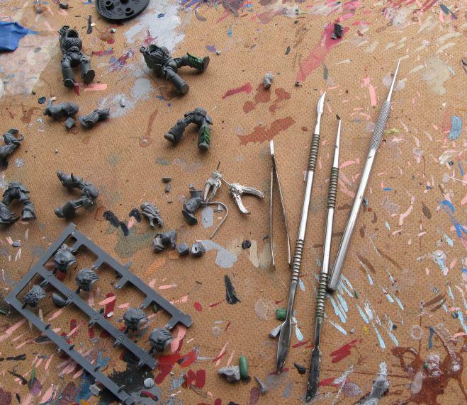 Assault Terminators, Chaos Space Marines, Conversion, Work In Progress