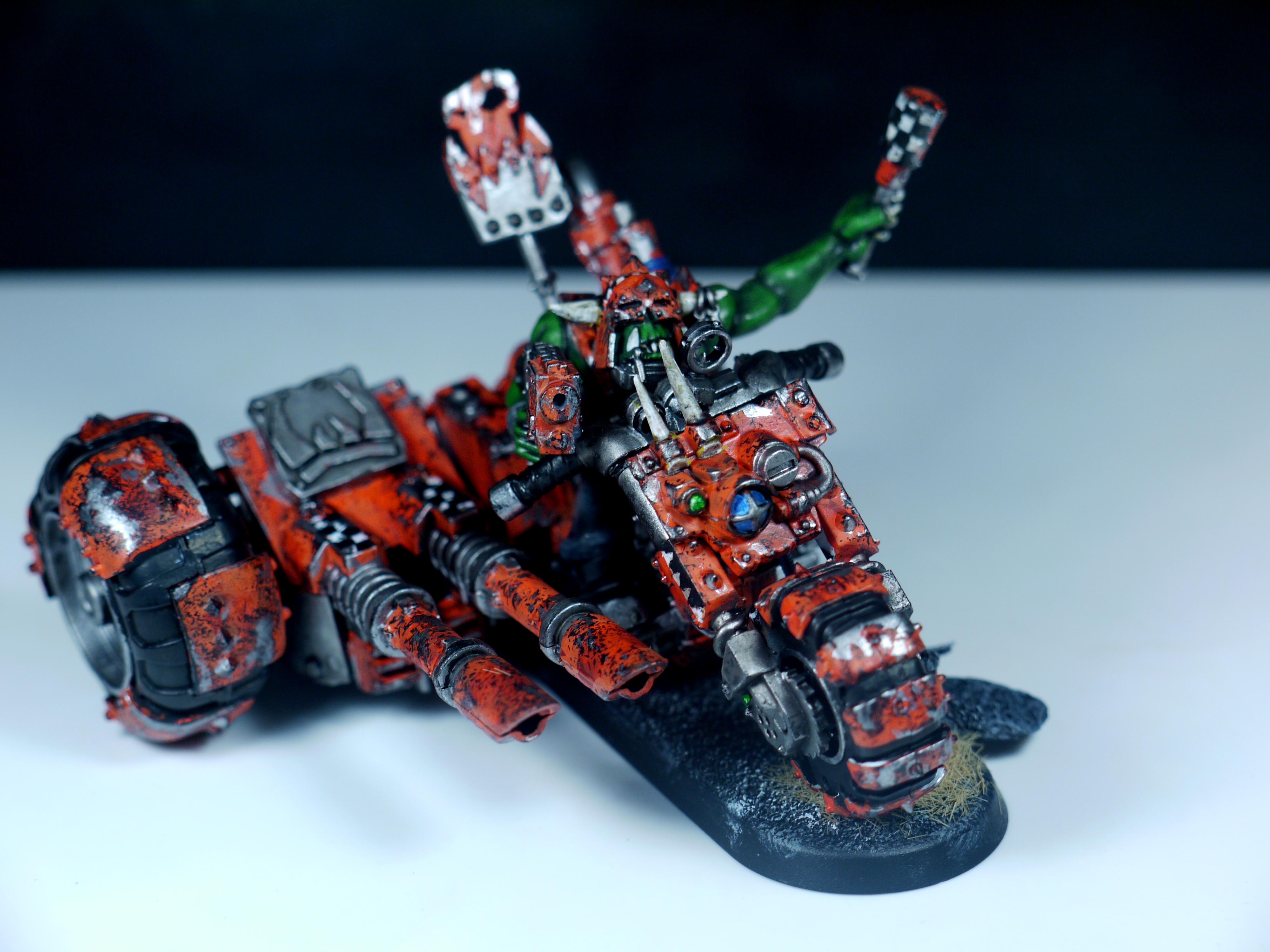 Bike, Fast, Orange, Orks, Speed