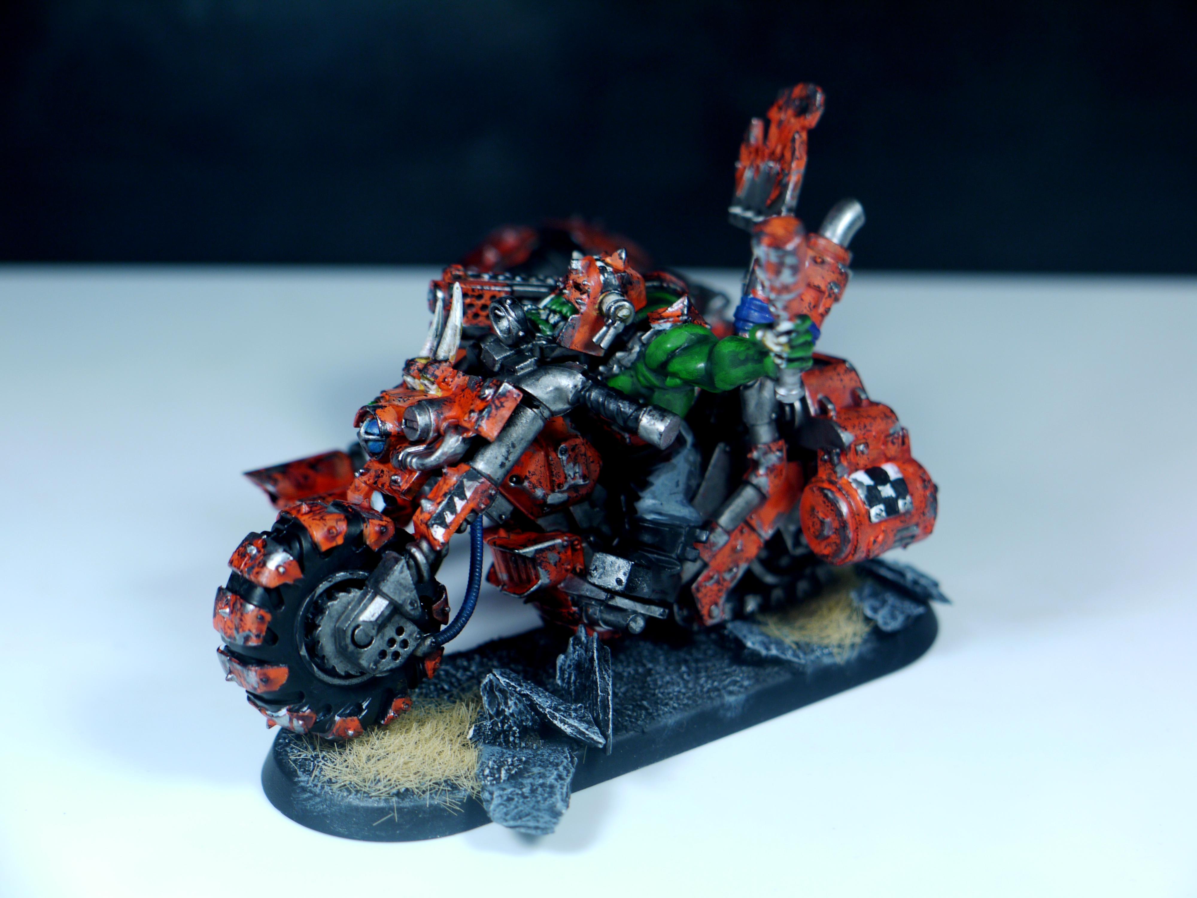 Bike, Fast, Orange, Orks, Speed