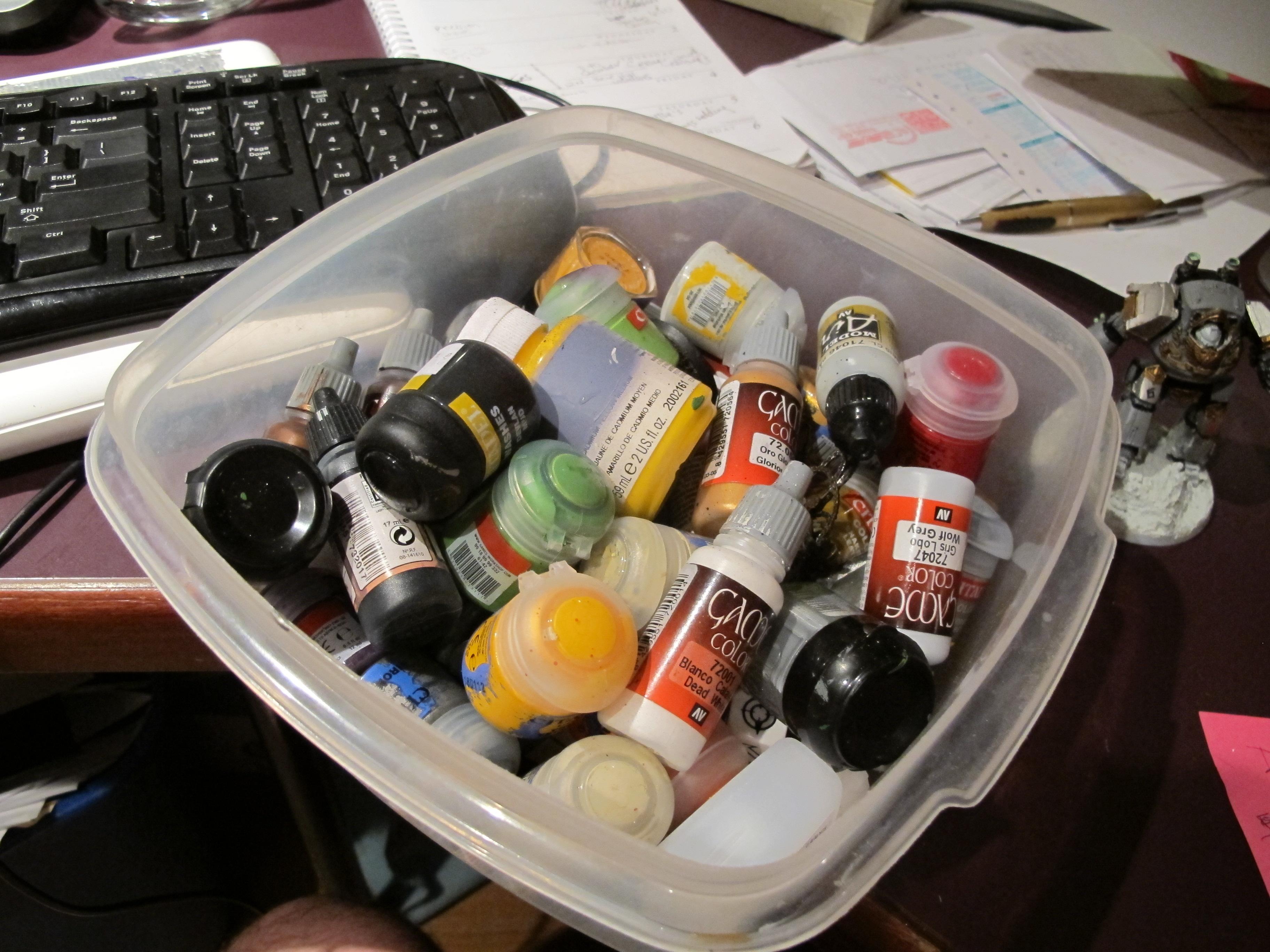 Painting, Bucket of Paints. Yay