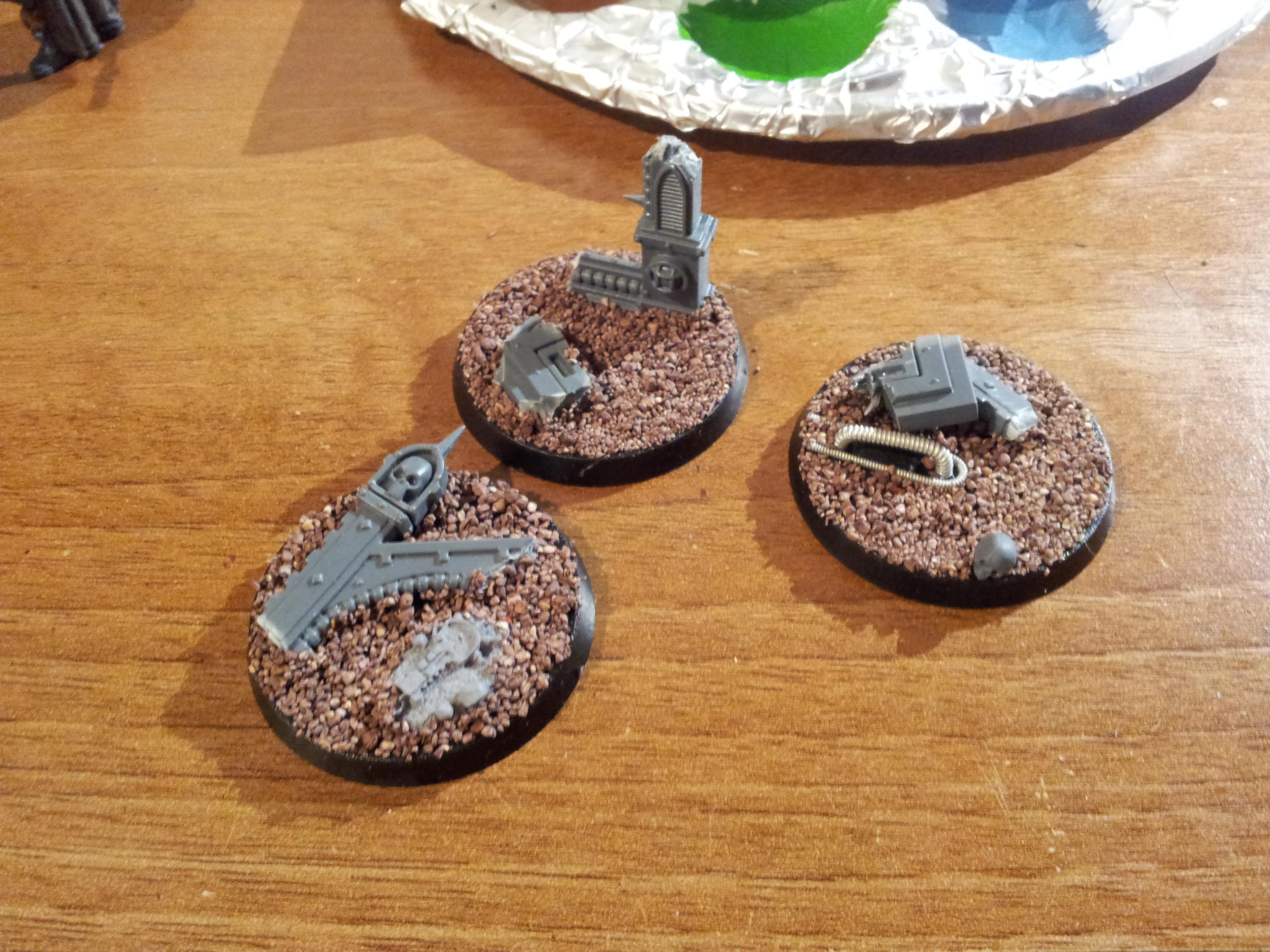 some terminator bases, still testing the debries 