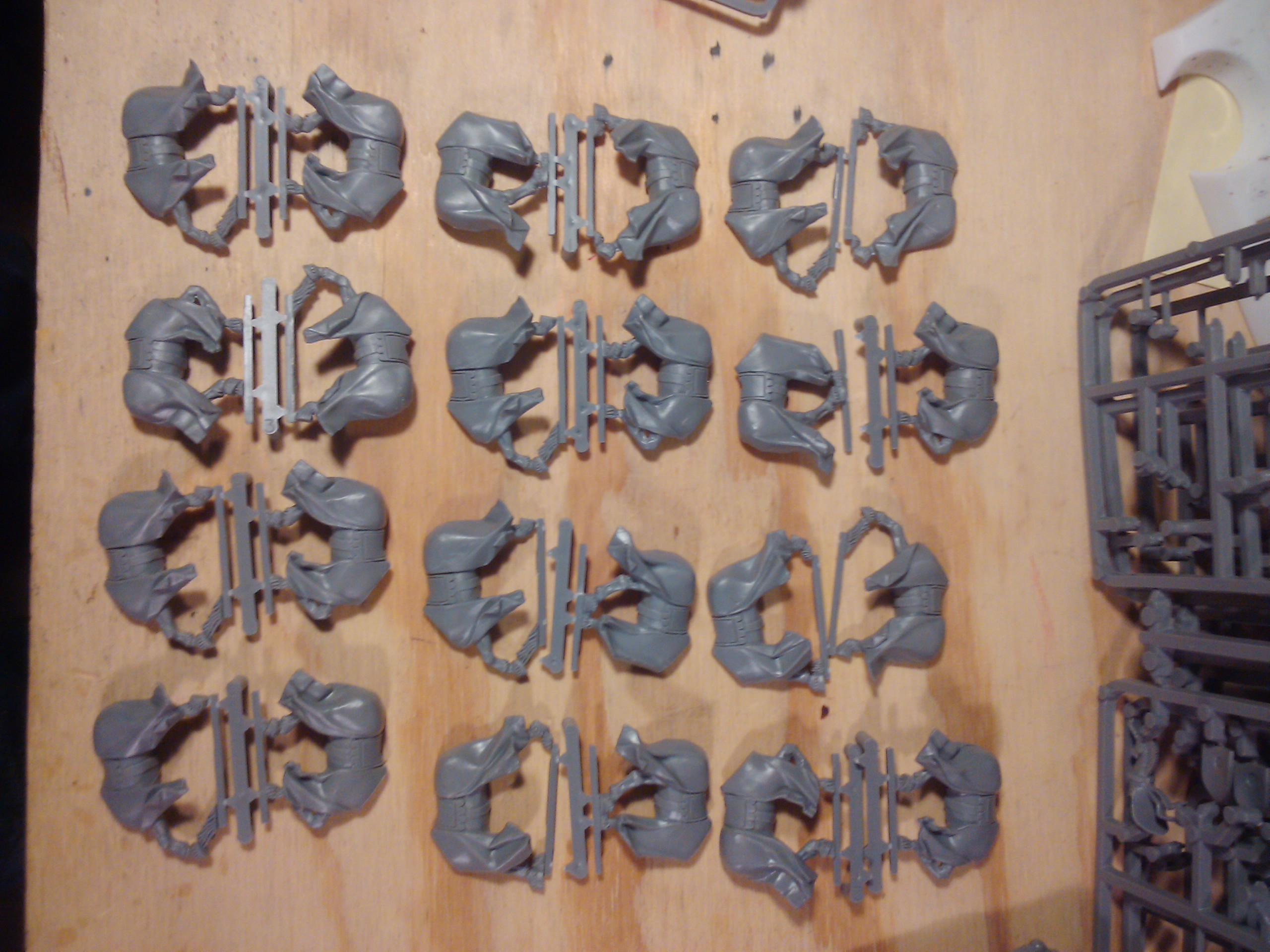 Archers, Bretonnians, Build, Grail, Hobby, Knights, Men At Arms, Painting, Peasant, Pegasus, Warhammer Fantasy, Wf
