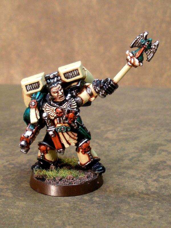 Chaplain, Conversion, Dark Angels, Space Marines, Warhammer 40,000
