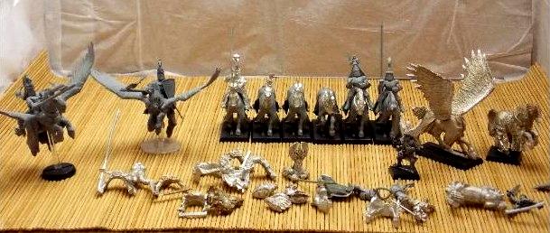 Archers, Bretonnians, Build, Grail, Hobby, Knights, Men At Arms, Painting, Peasant, Pegasus, Warhammer Fantasy, Wf