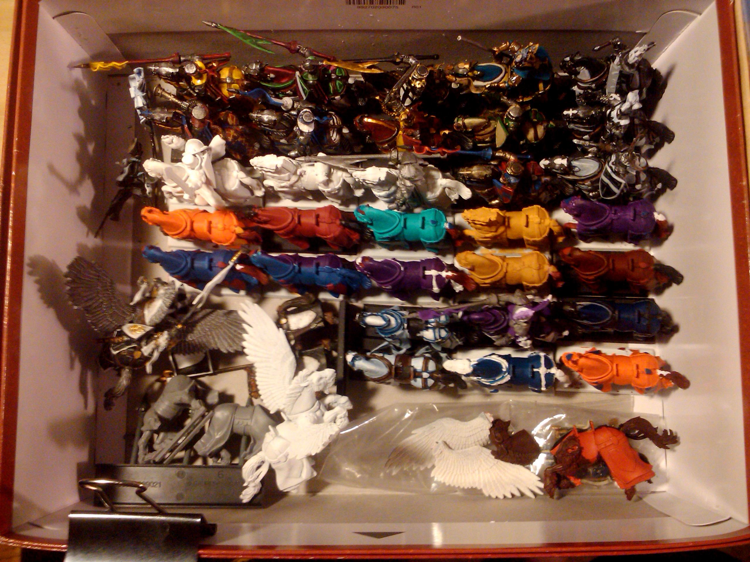 Archers, Bretonnians, Build, Grail, Hobby, Knights, Men At Arms, Painting, Peasant, Pegasus, Warhammer Fantasy, Wf