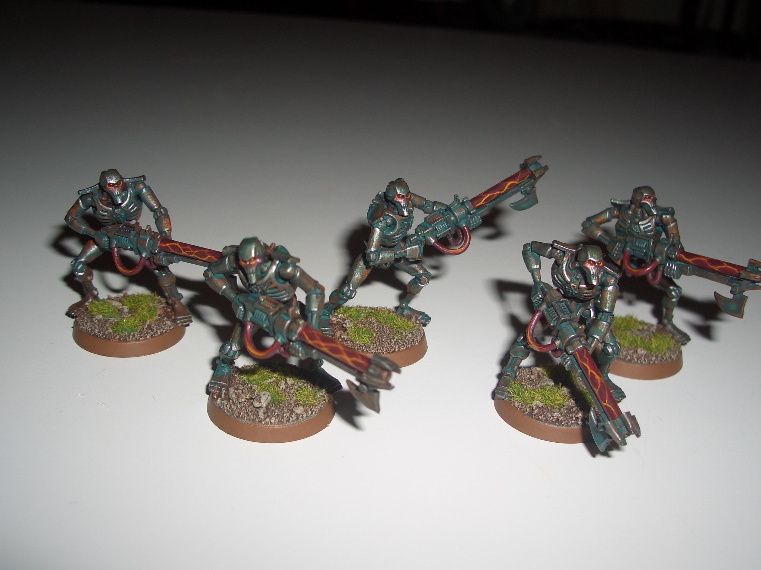 Necron Warriors, Necrons, Verdigris, Warhammer 40,000