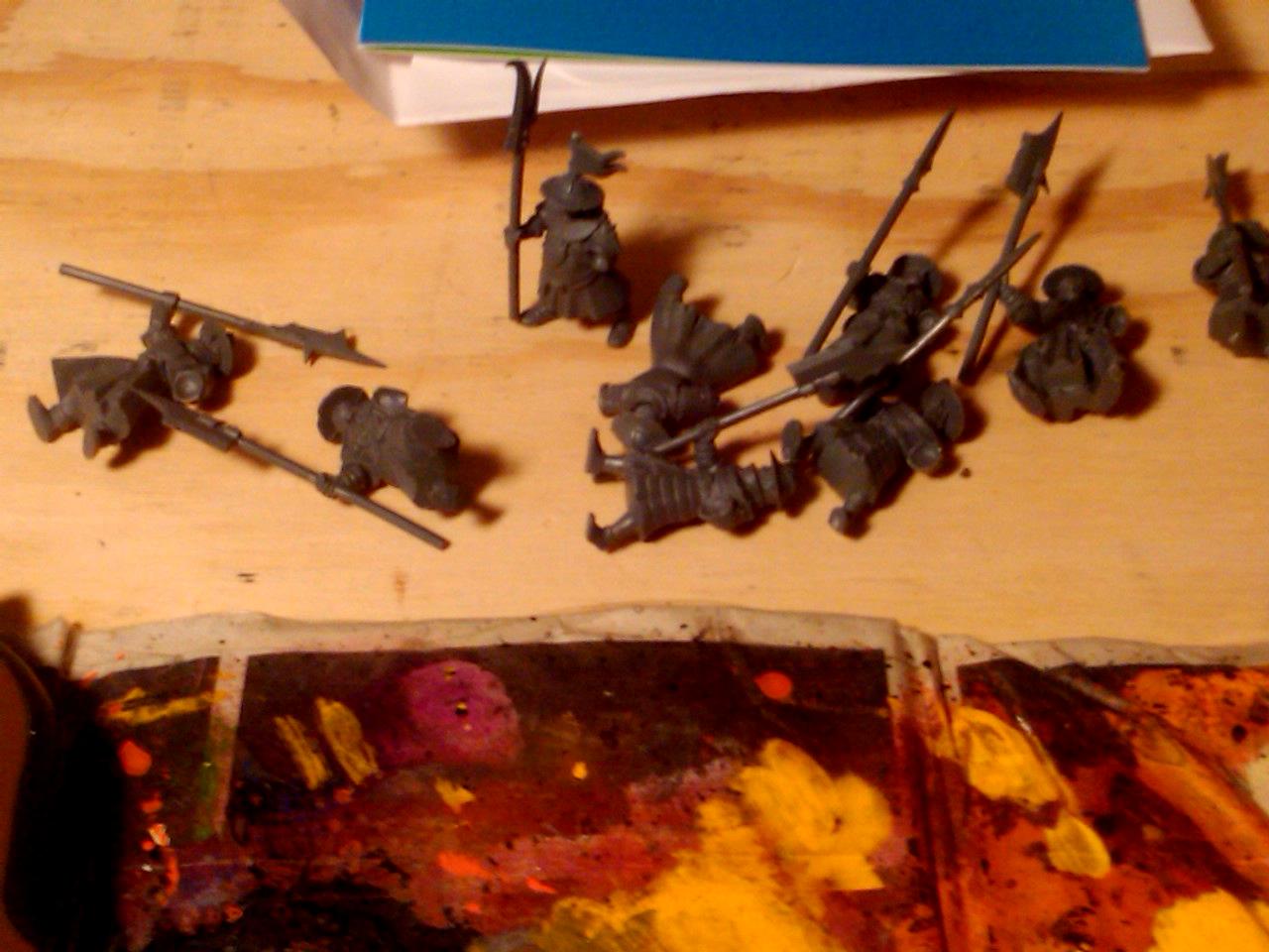 Archers, Bretonnians, Build, Grail, Hobby, Knights, Men At Arms, Painting, Peasant, Pegasus, Warhammer Fantasy, Wf