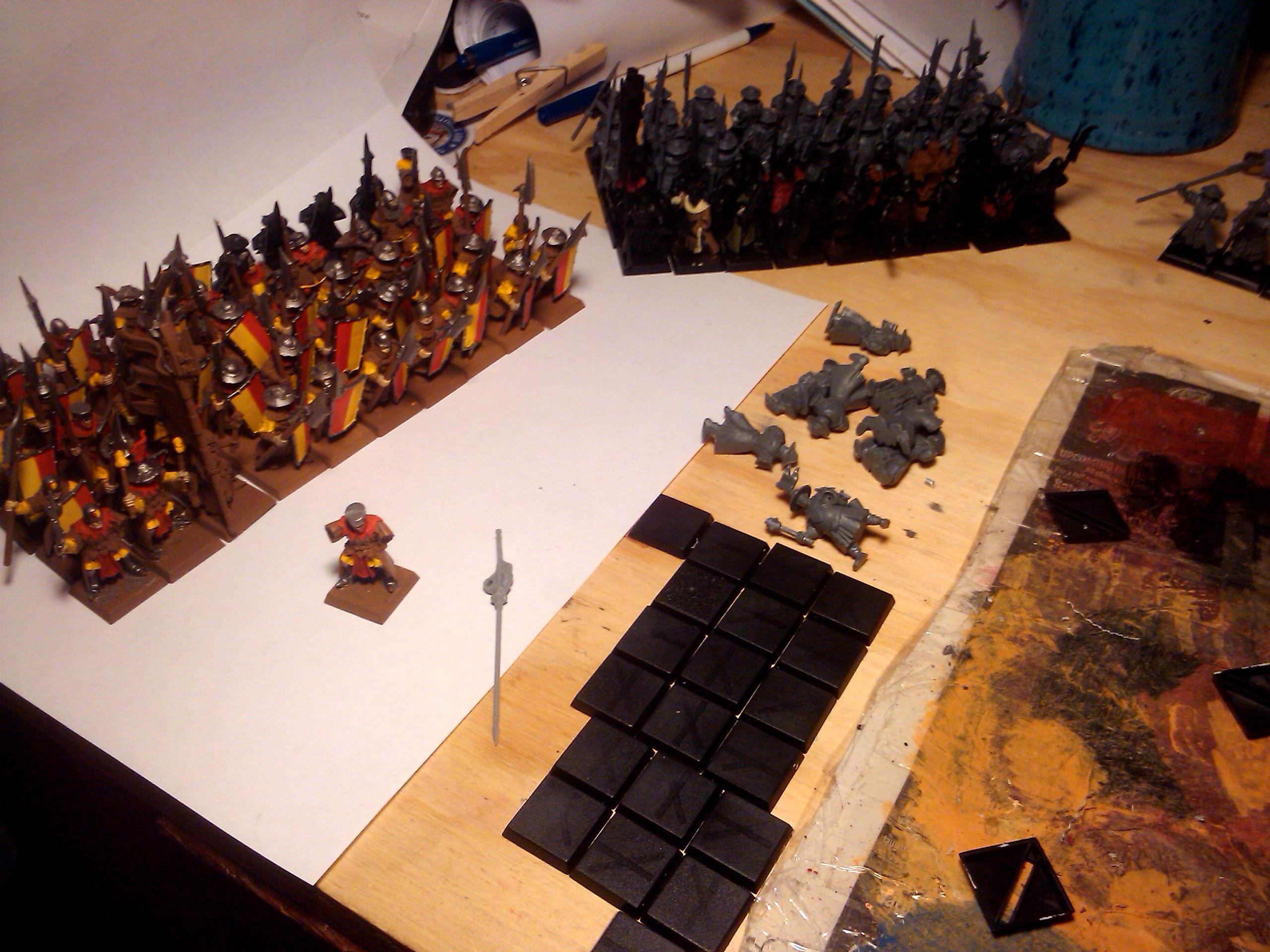 Archers, Bretonnians, Build, Grail, Hobby, Knights, Men At Arms, Painting, Peasant, Pegasus, Warhammer Fantasy, Wf