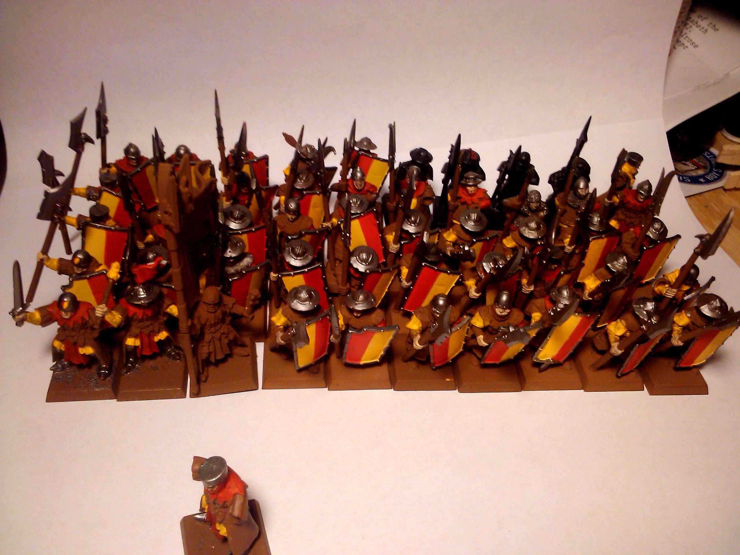 Archers, Bretonnians, Build, Grail, Hobby, Knights, Men At Arms, Painting, Peasant, Pegasus, Warhammer Fantasy, Wf