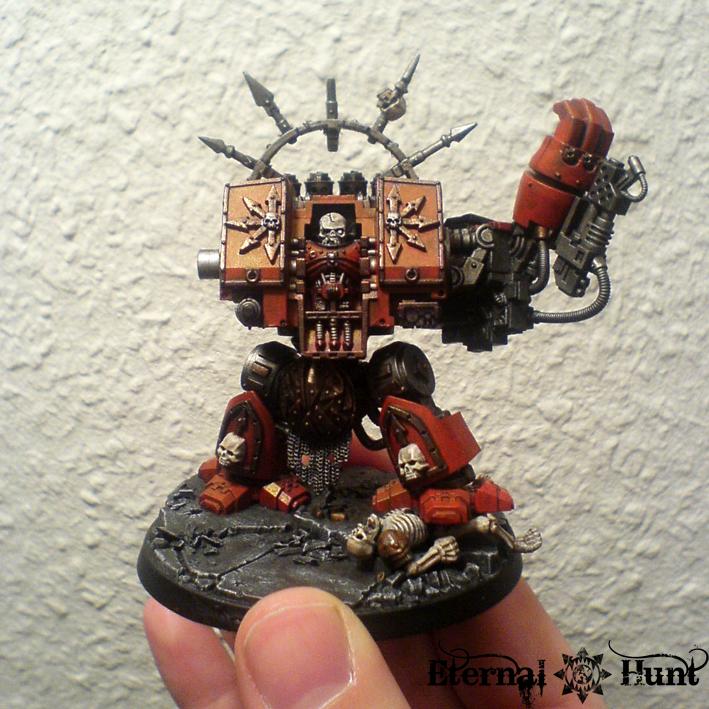 Chaos, Chaos Space Marines, Conversion, Dreadnought, Khorne, Warhammer 40,000, World Eaters