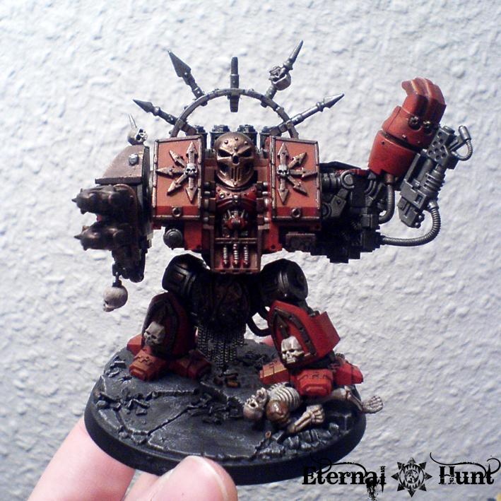 Chaos, Chaos Space Marines, Conversion, Dreadnought, Khorne, Warhammer 40,000, World Eaters