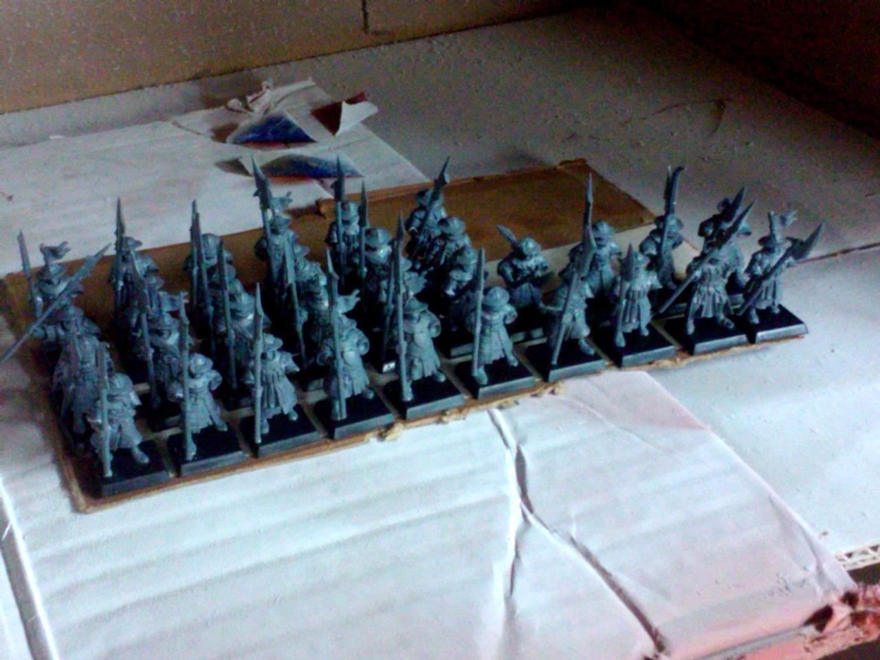 Archers, Bretonnians, Build, Grail, Hobby, Knights, Men At Arms, Painting, Peasant, Pegasus, Warhammer Fantasy, Wf