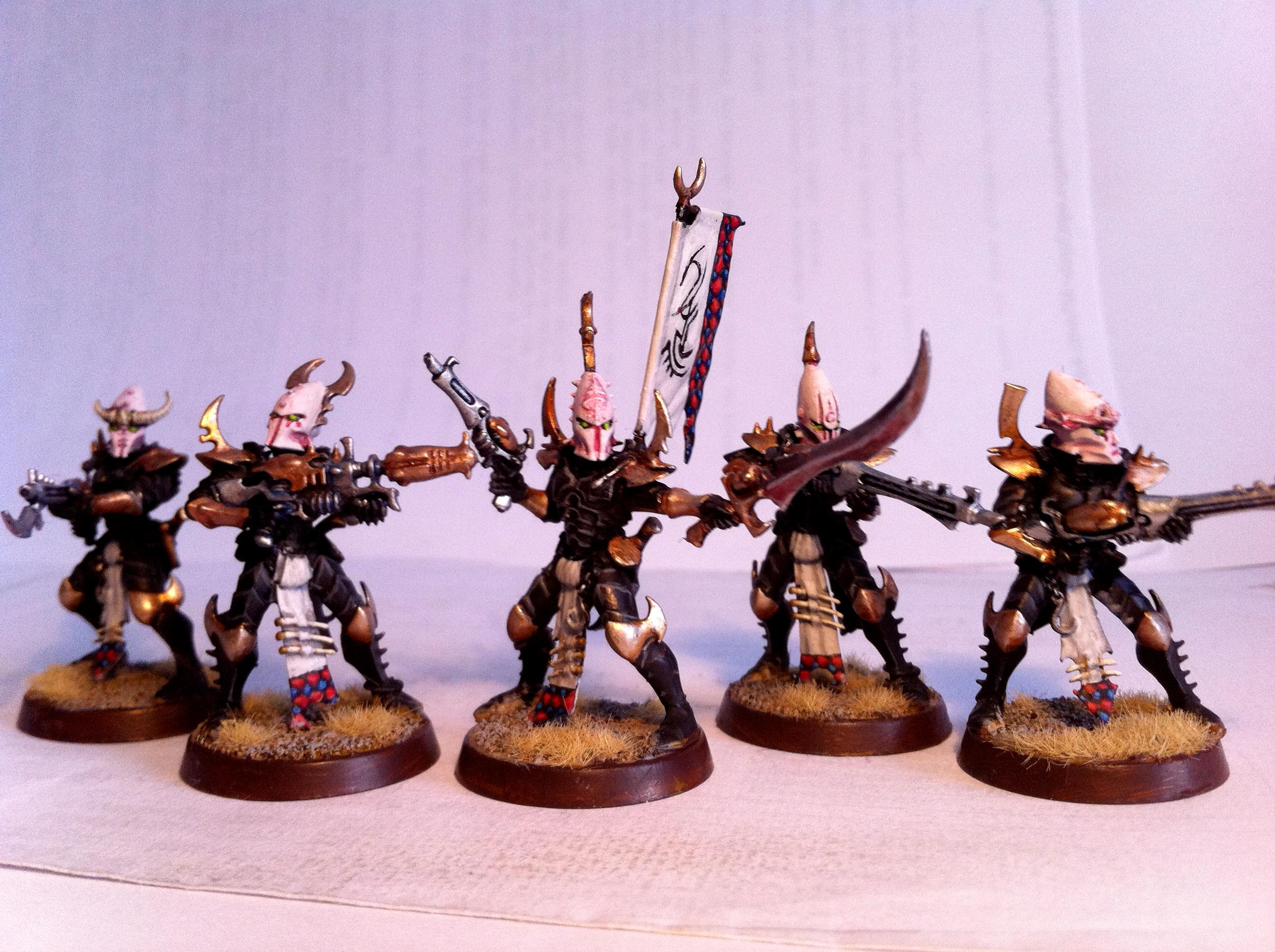 Blue, Dark Eldar, Diamonds, Eldar, Gold, Harlequins, Red, Turqoise, White