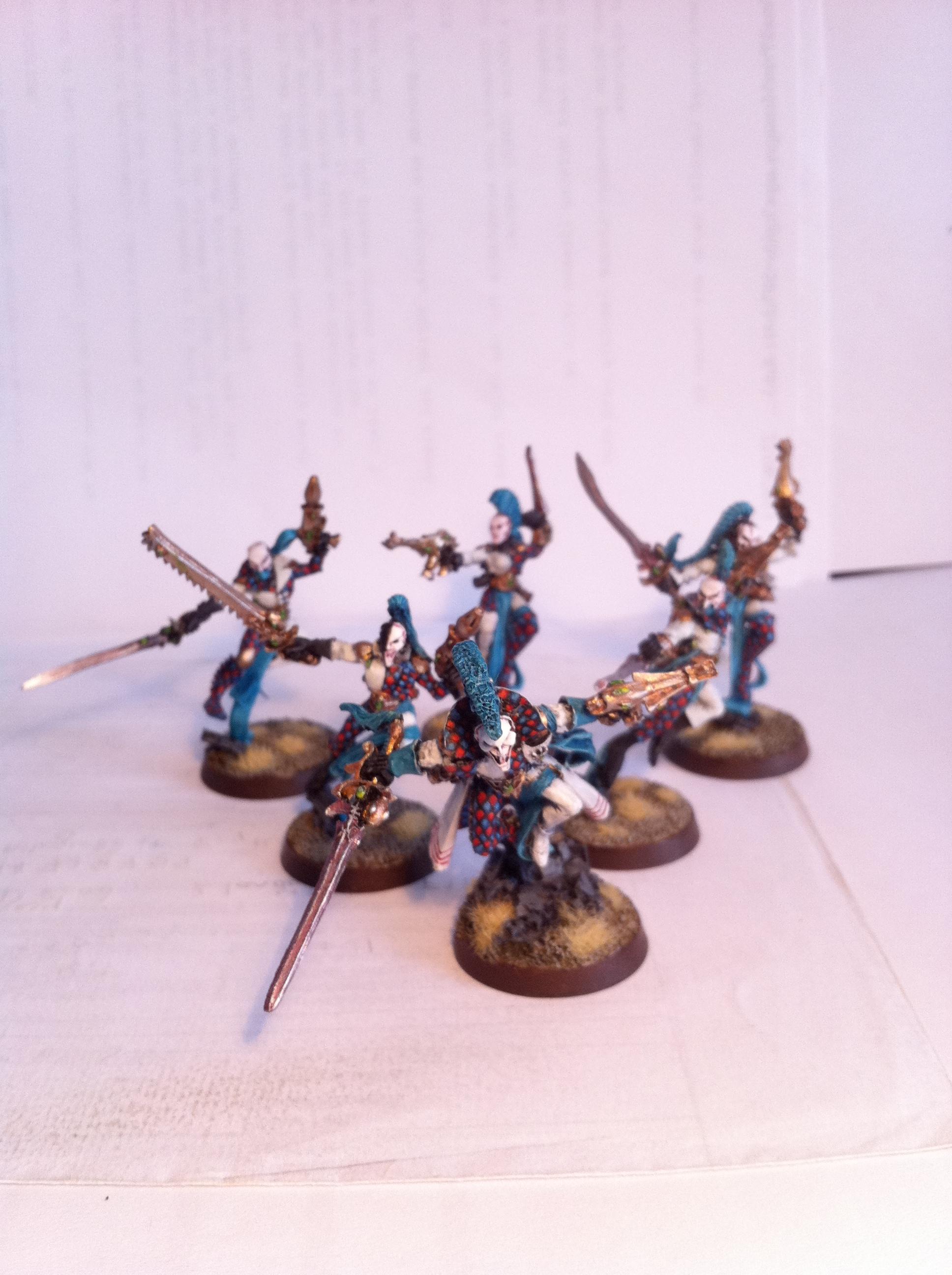Blue, Dark Eldar, Diamonds, Eldar, Gold, Harlequins, Red, Turqoise, White