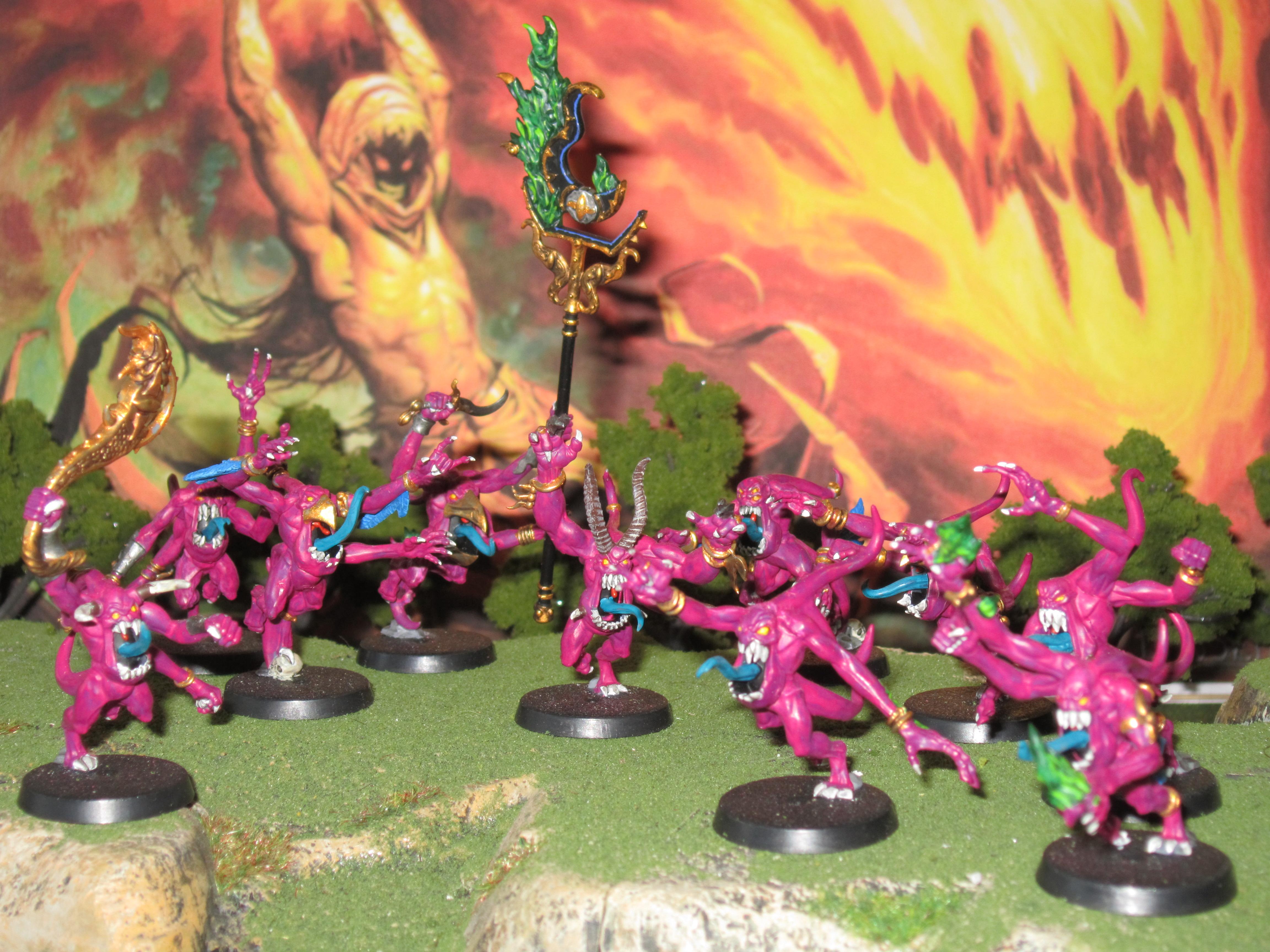 Chaos, Daemons, Horrors, Khorne, Prince, Slaanesh, Tzneetch, Warhammer 40,000