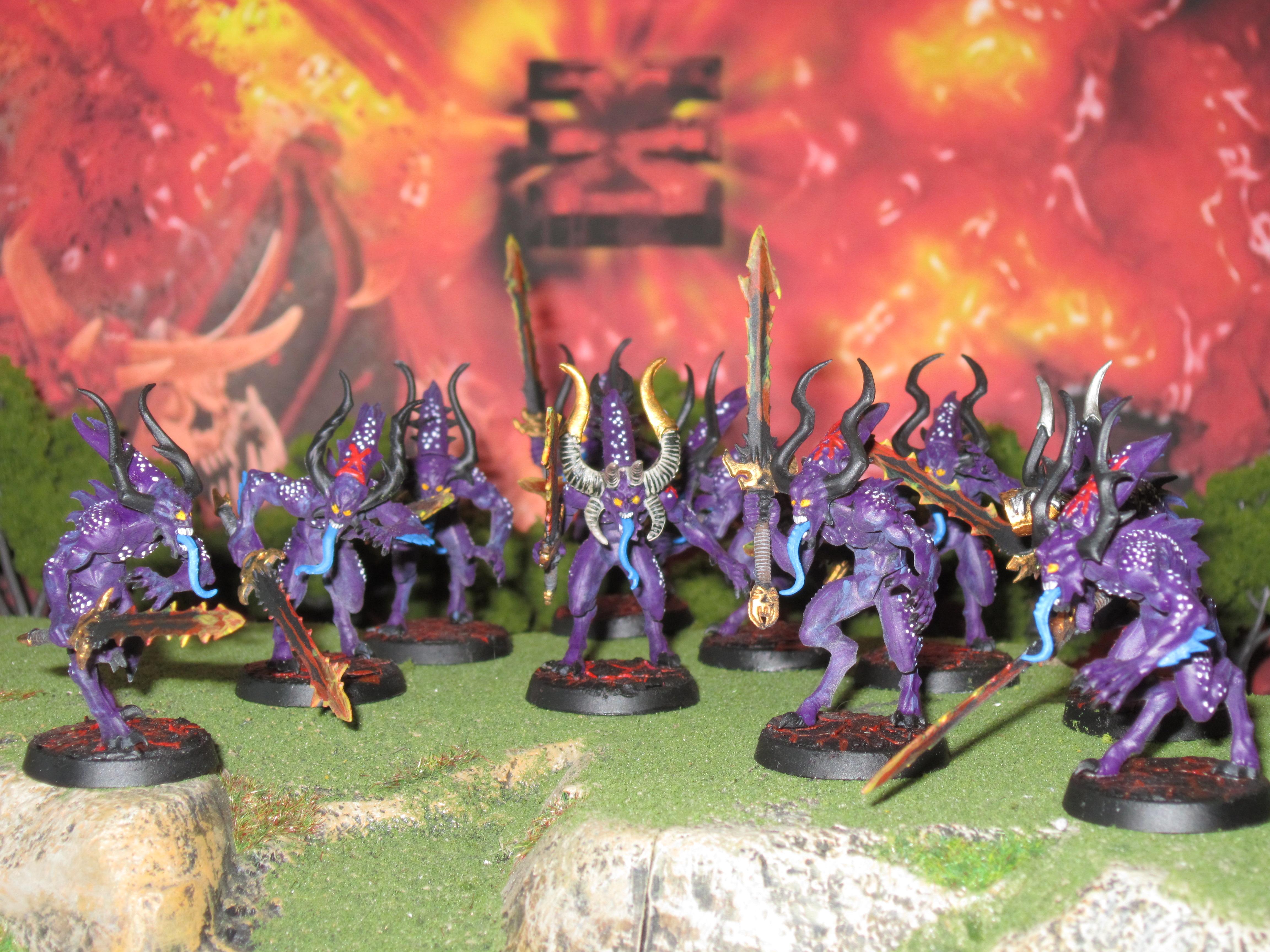 Bloodletters, Chaos, Daemons, Khorne, Prince, Slaanesh, Tzneetch, Warhammer 40,000