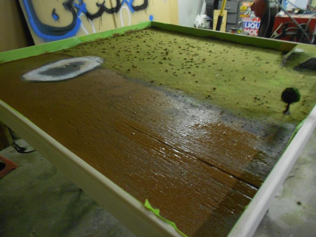 Grass getting applied