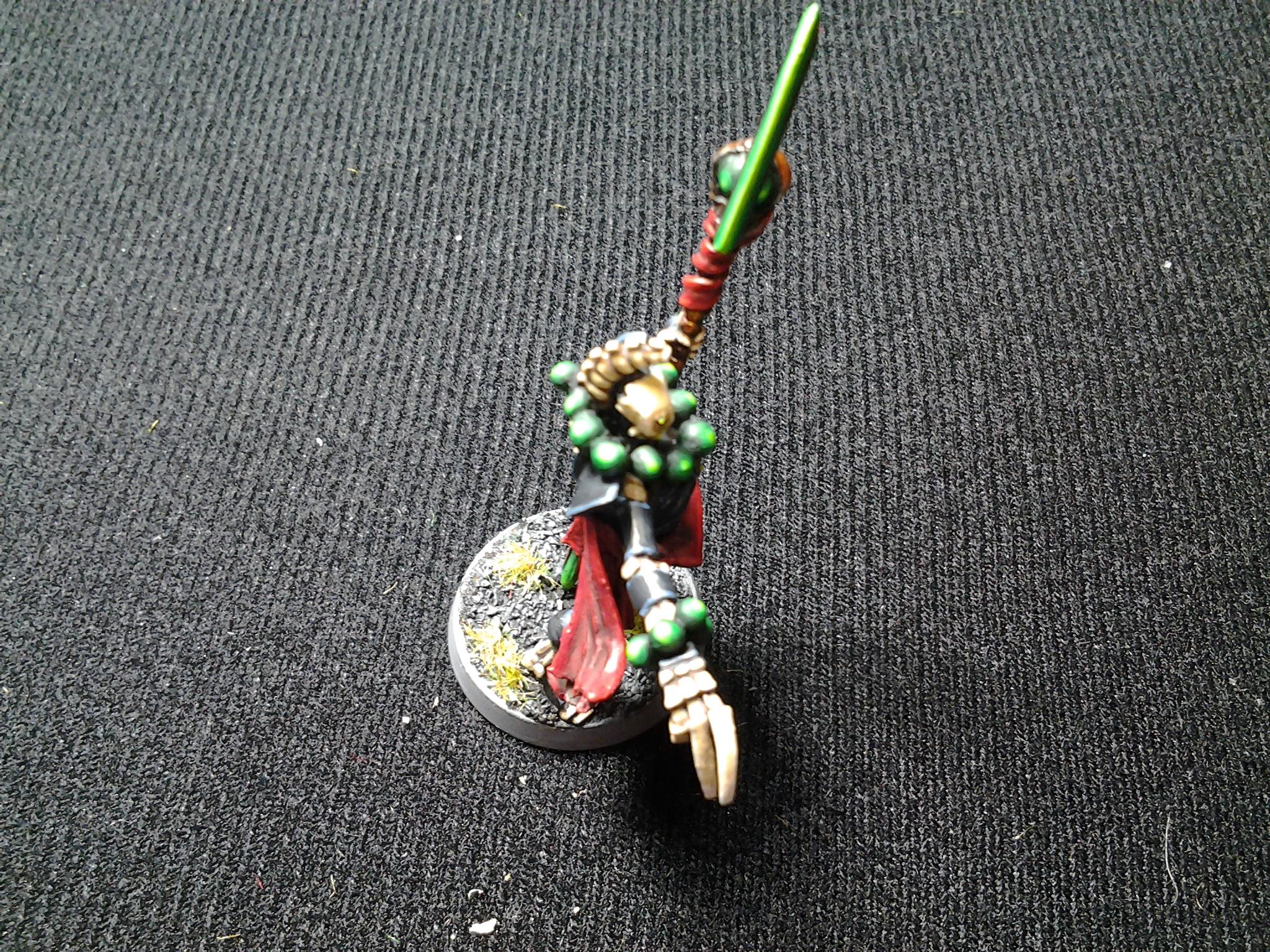 Black Necron, Bone Necron, Necron Lord, Nercon Lord Conversion, Prayer Beads, Red Necron, Warscythe