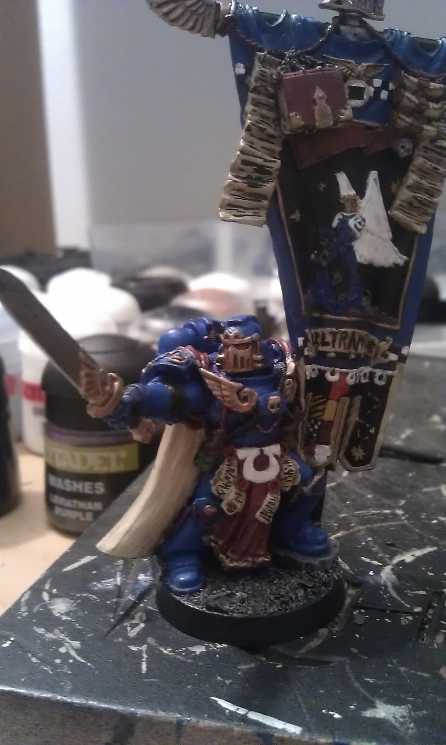 Honour Guard, Space Marines, Standard Bearer, Ultramarines