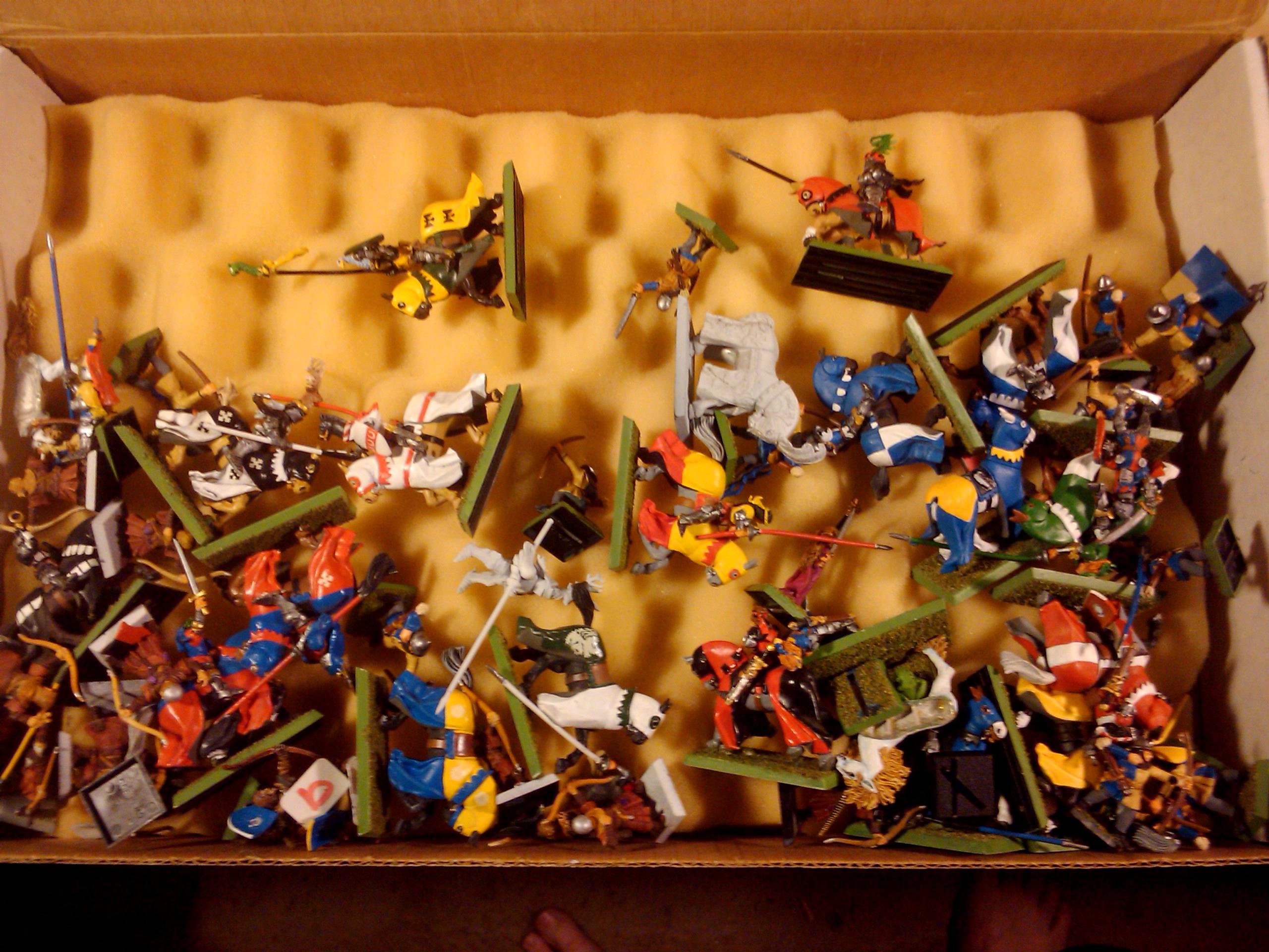 Archers, Bretonnians, Build, Grail, Hobby, Knights, Men At Arms, Painting, Peasant, Pegasus, Warhammer Fantasy, Wf