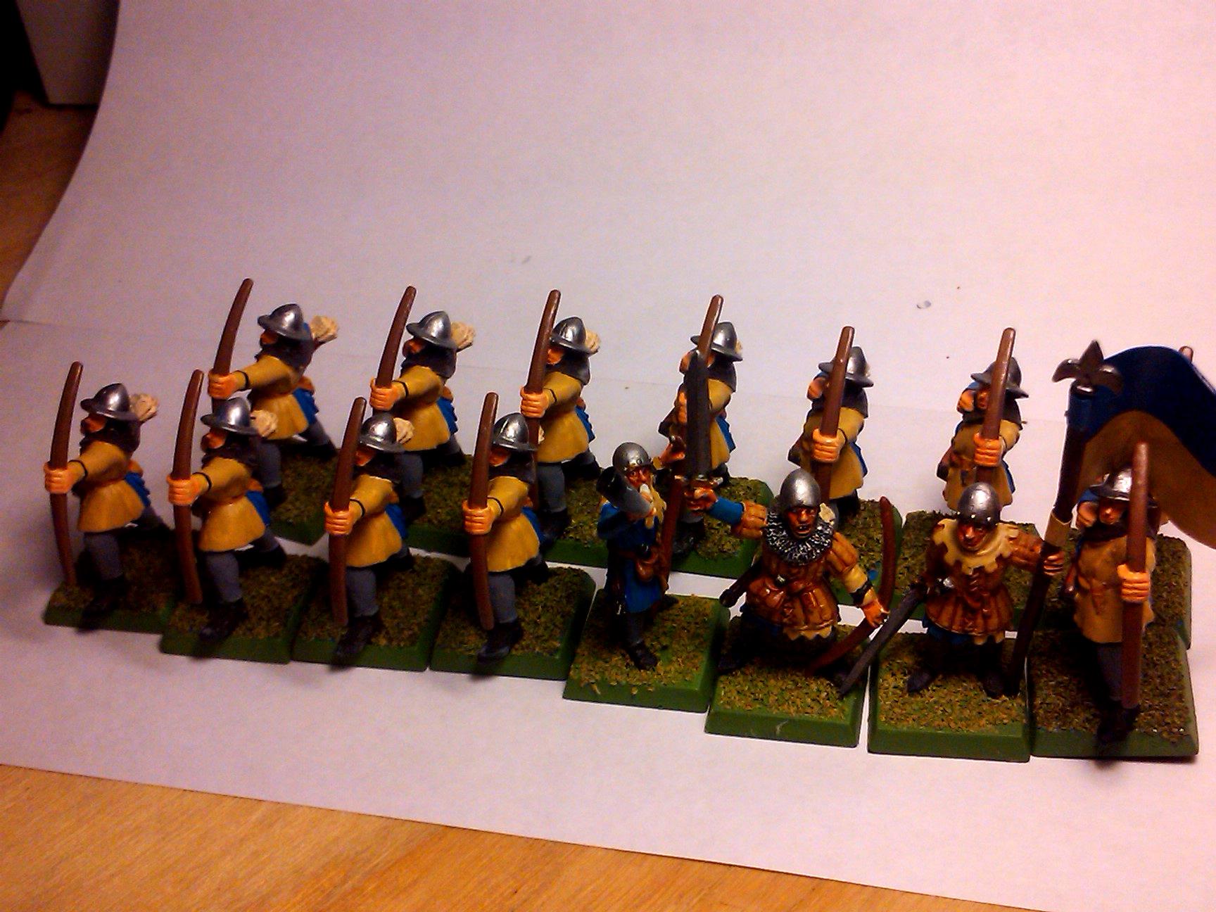 Archers, Bretonnians, Build, Grail, Hobby, Knights, Men At Arms, Painting, Peasant, Pegasus, Warhammer Fantasy, Wf