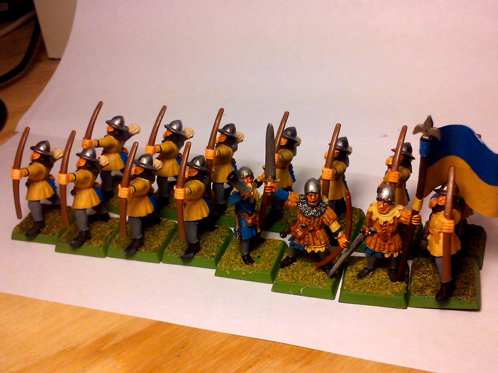 Archers, Bretonnians, Build, Grail, Hobby, Knights, Men At Arms, Painting, Peasant, Pegasus, Warhammer Fantasy, Wf