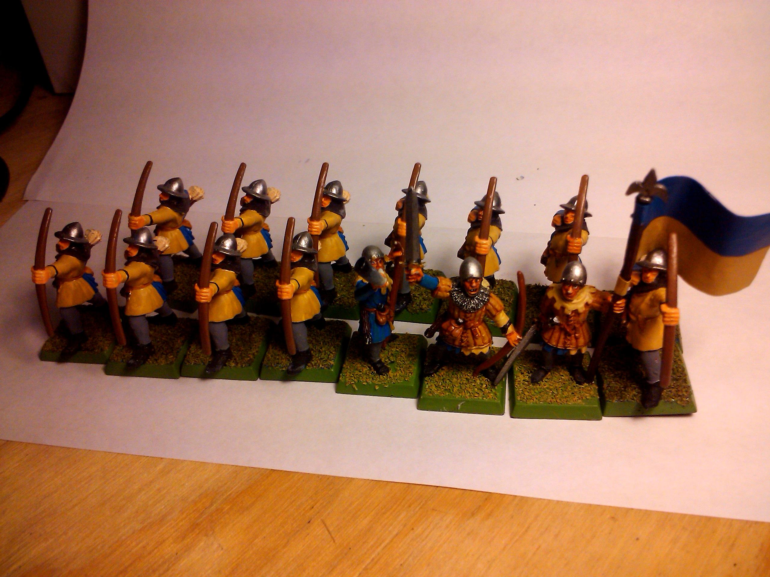 Archers, Bretonnians, Build, Grail, Hobby, Knights, Men At Arms, Painting, Peasant, Pegasus, Warhammer Fantasy, Wf