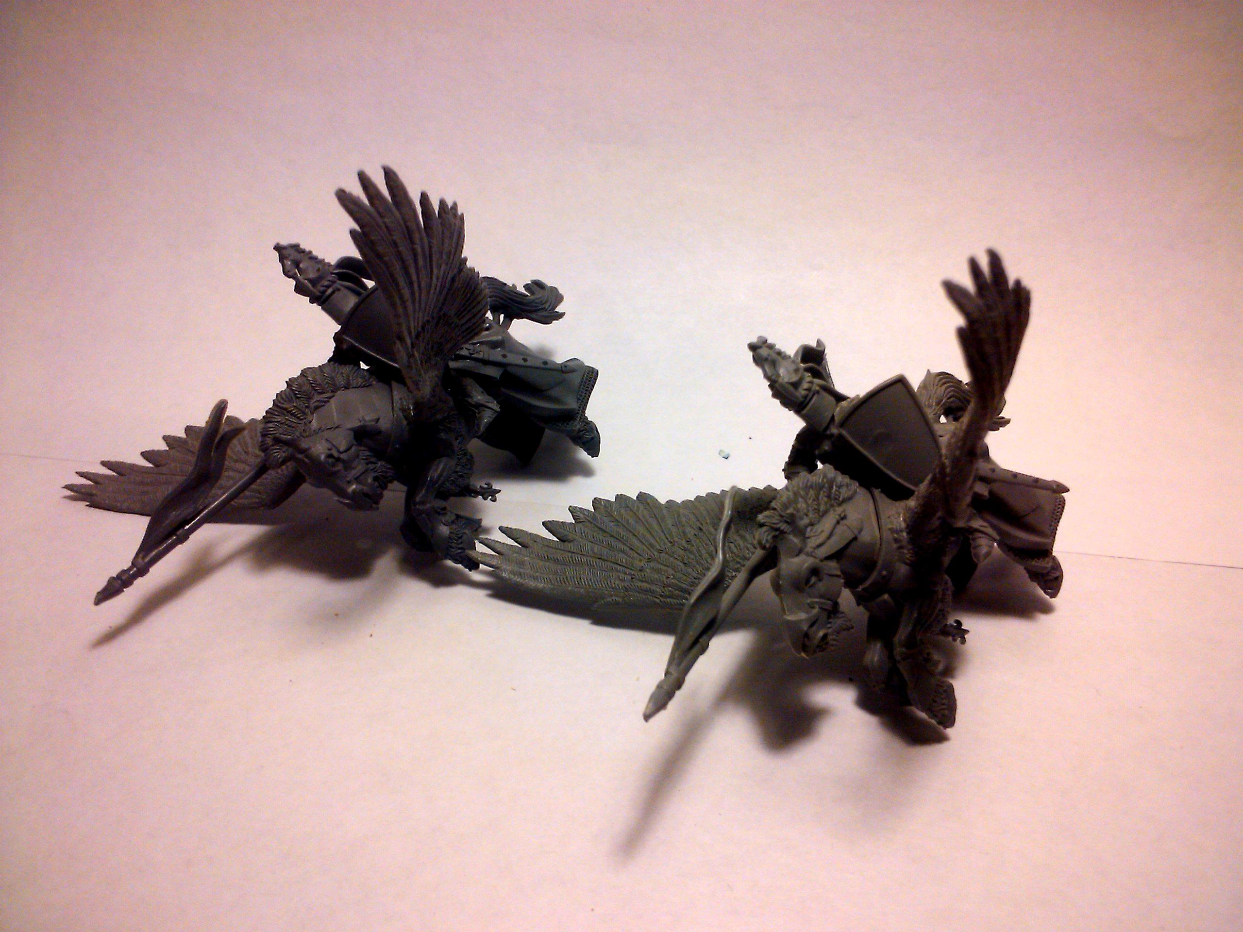 Archers, Bretonnians, Build, Grail, Hobby, Knights, Men At Arms, Painting, Peasant, Pegasus, Warhammer Fantasy, Wf