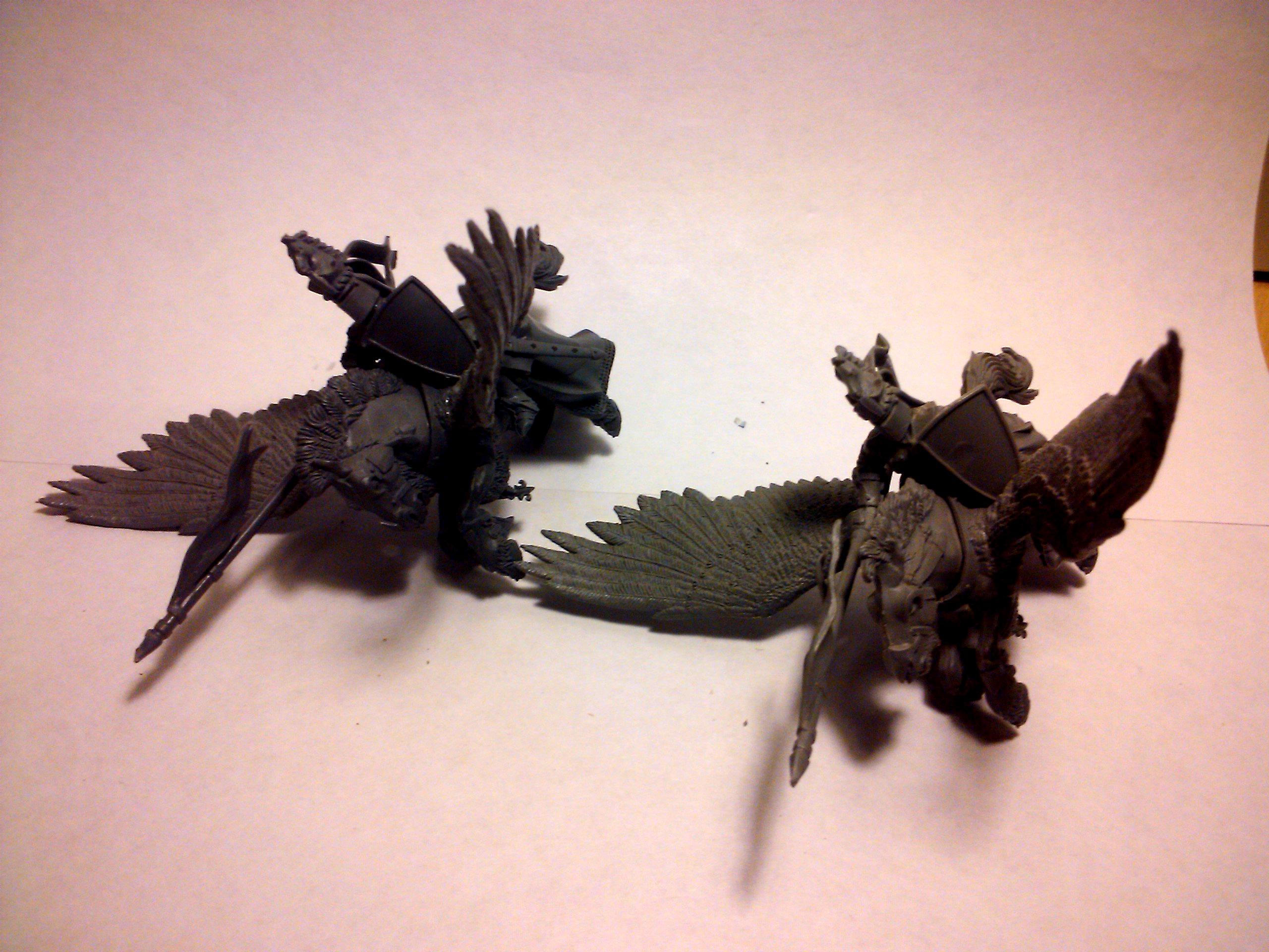 Archers, Bretonnians, Build, Grail, Hobby, Knights, Men At Arms, Painting, Peasant, Pegasus, Warhammer Fantasy, Wf