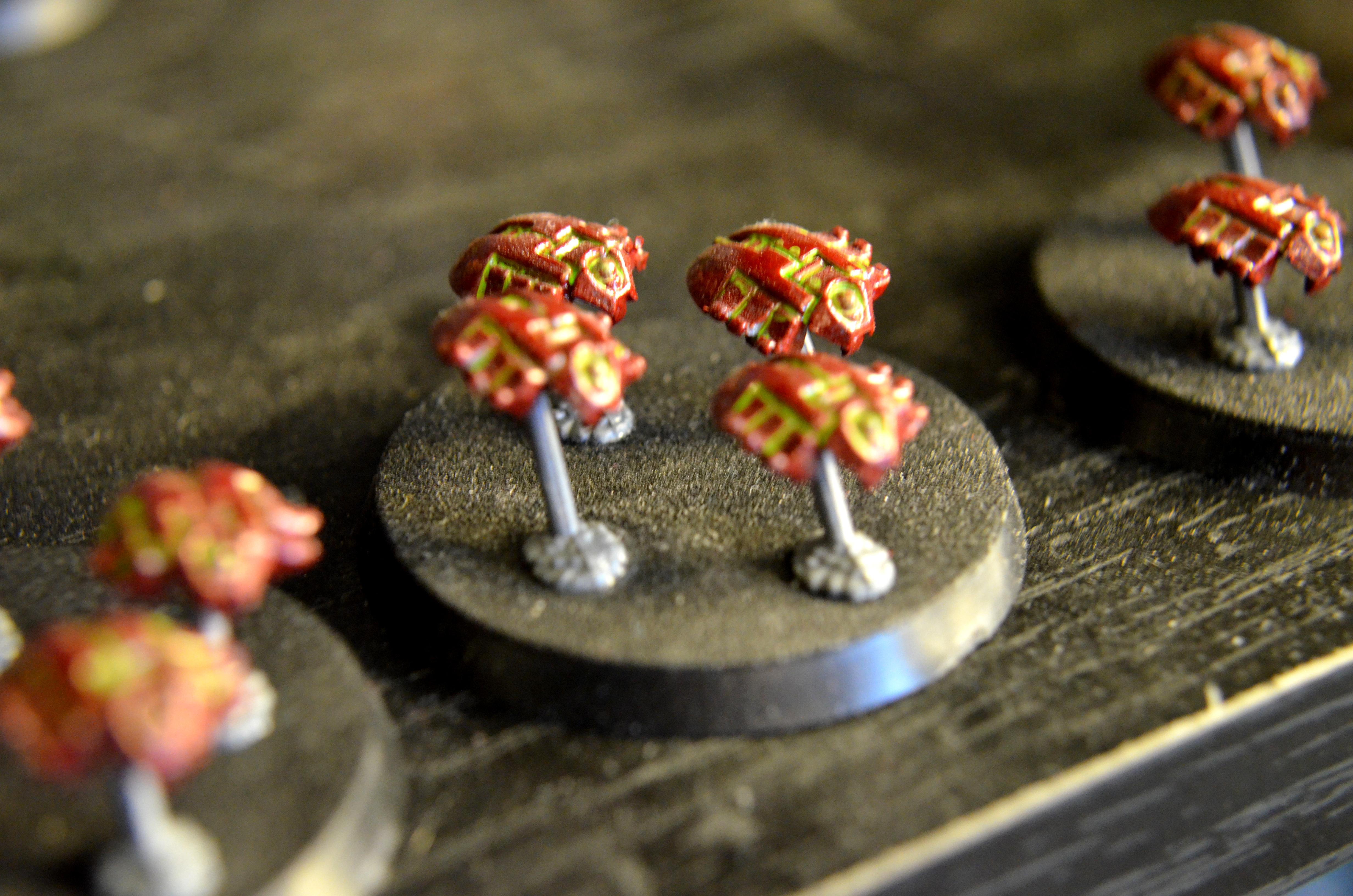 Necrons, Non Metal, Red