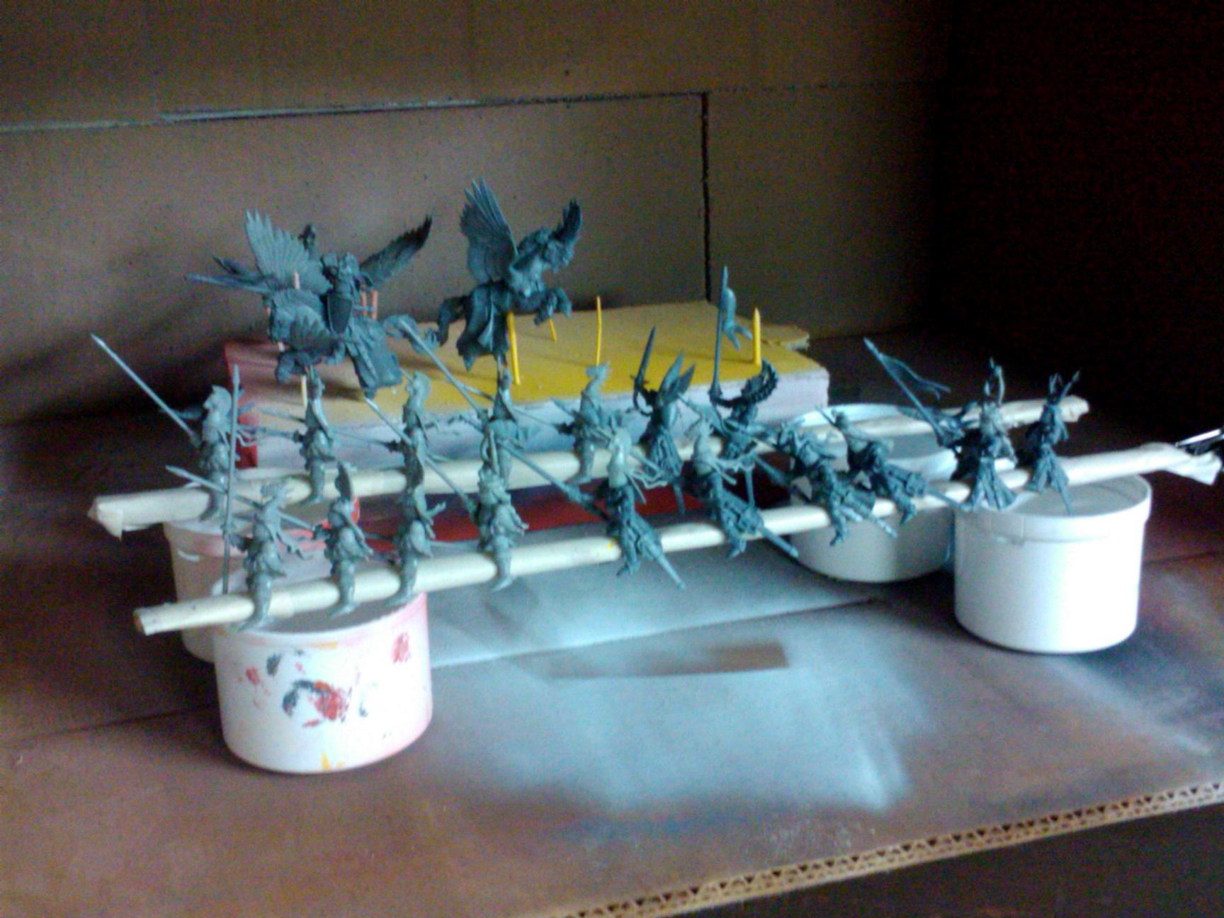 Archers, Bretonnians, Build, Grail, Hobby, Knights, Men At Arms, Painting, Peasant, Pegasus, Warhammer Fantasy, Wf