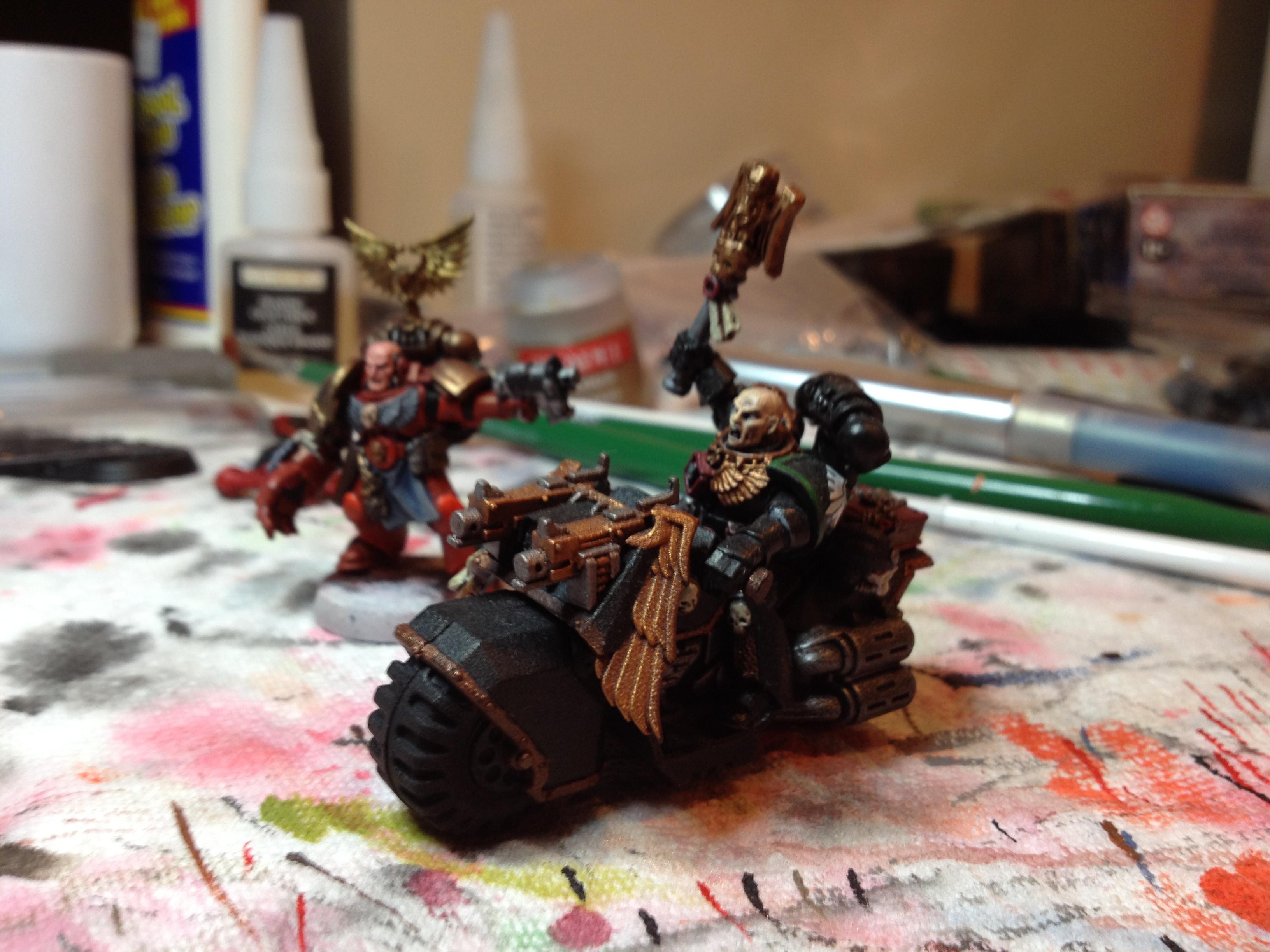 Angel, Bike, Chaplain, Dark, Ravenwing, Space, Space Marines, Warhammer 40,000