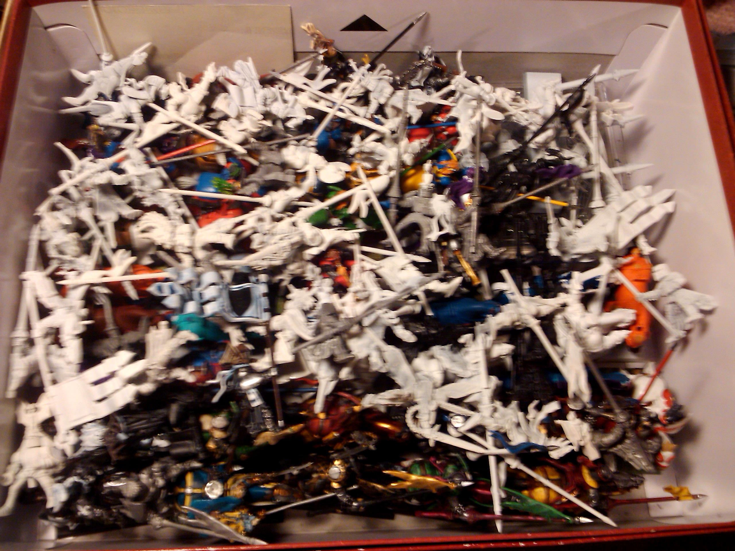 Archers, Bretonnians, Build, Grail, Hobby, Knights, Men At Arms, Painting, Peasant, Pegasus, Warhammer Fantasy, Wf