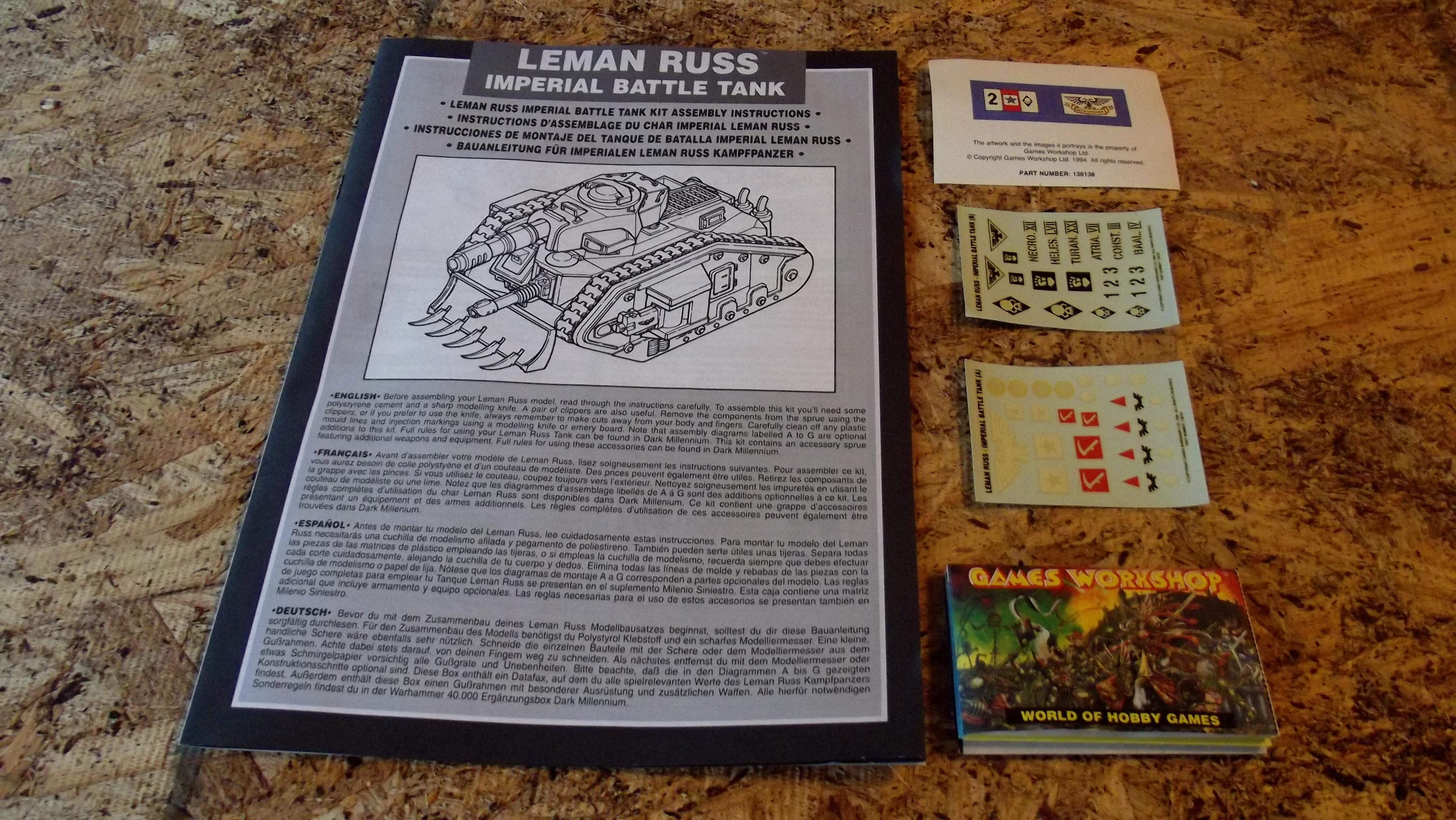 Dark Millennium, Imperial Guard, Leman Russ, Out Of Production, Unboxing