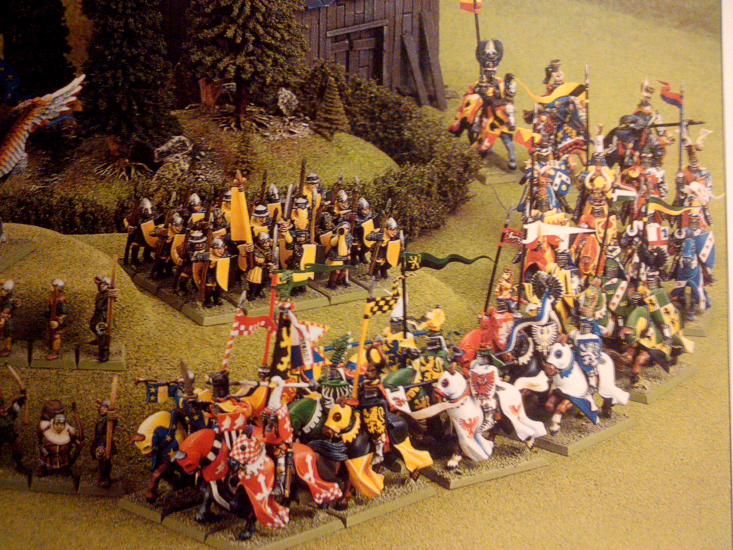 Archers, Bretonnians, Build, Grail, Hobby, Knights, Men At Arms, Painting, Peasant, Pegasus, Warhammer Fantasy, Wf