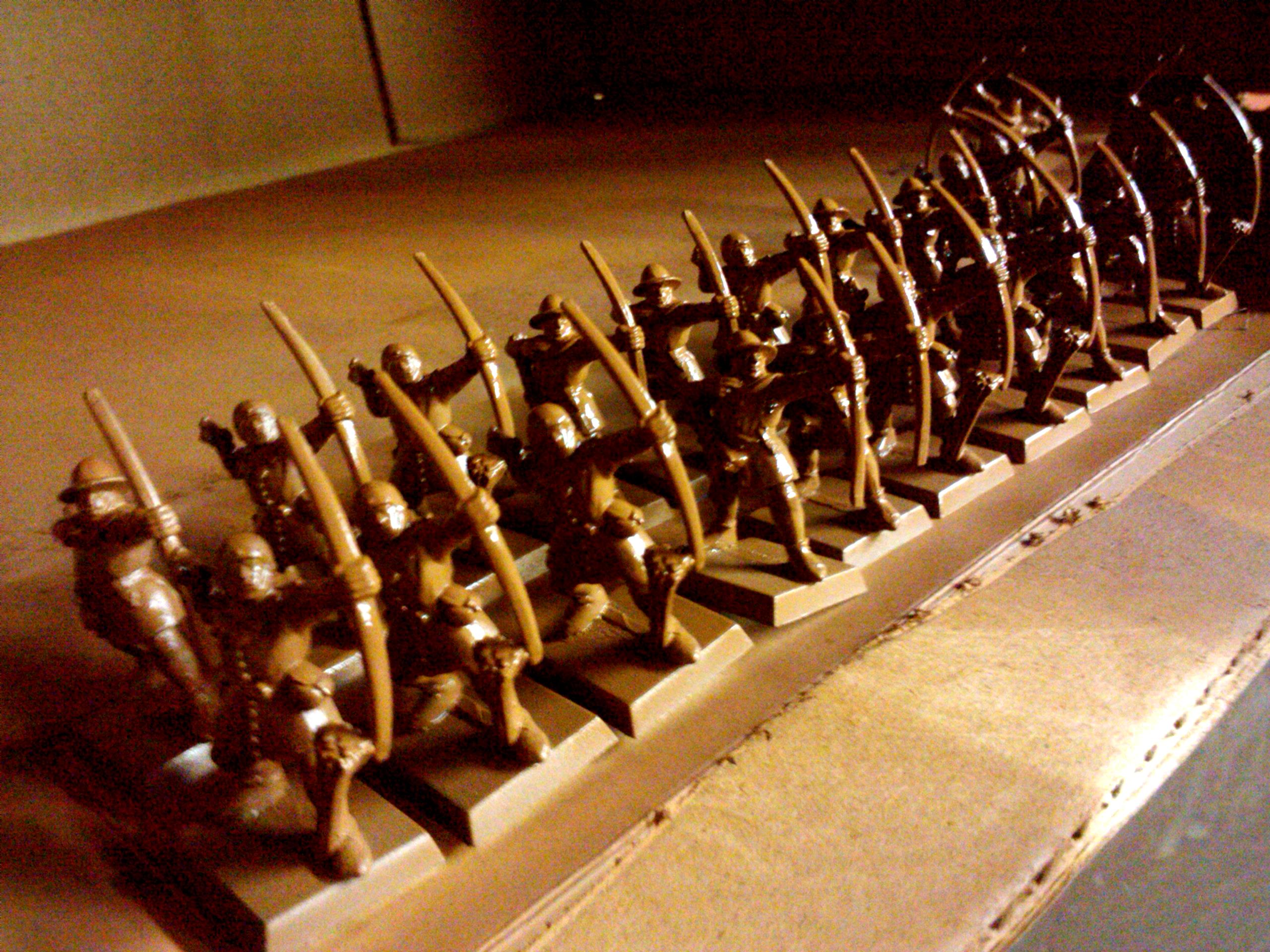 Archers, Bretonnians, Build, Grail, Hobby, Knights, Men At Arms, Painting, Peasant, Pegasus, Warhammer Fantasy, Wf